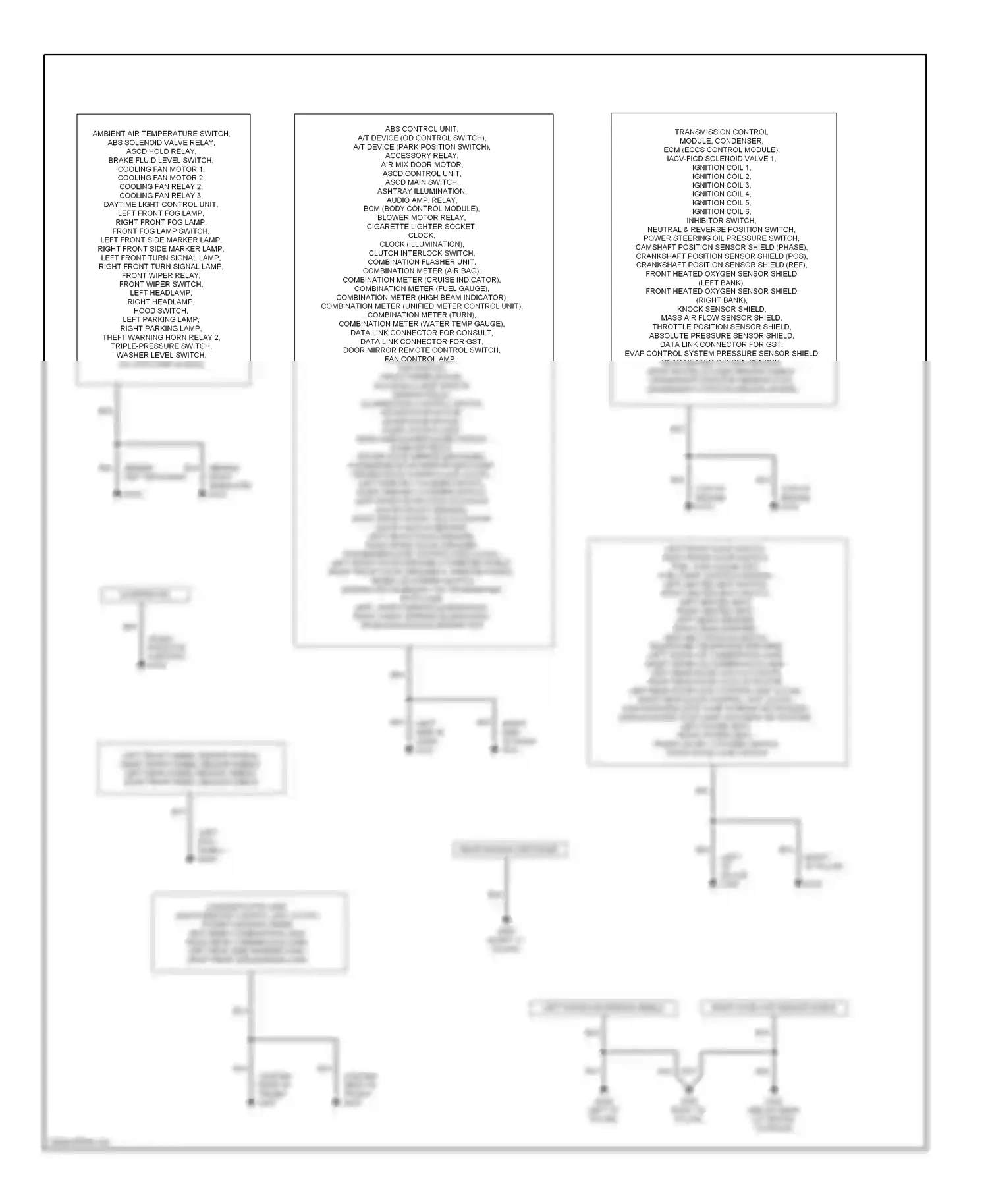 Wiring diagram blk for Nissan Maxima A32 (1994-2000) (17 of 44)