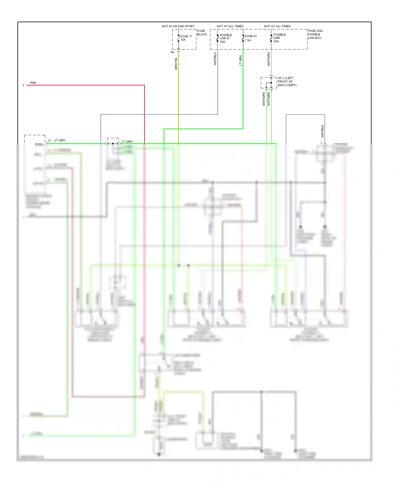 Wiring diagram blk/red for Nissan Maxima A32 (1994-2000) (1 of 11)