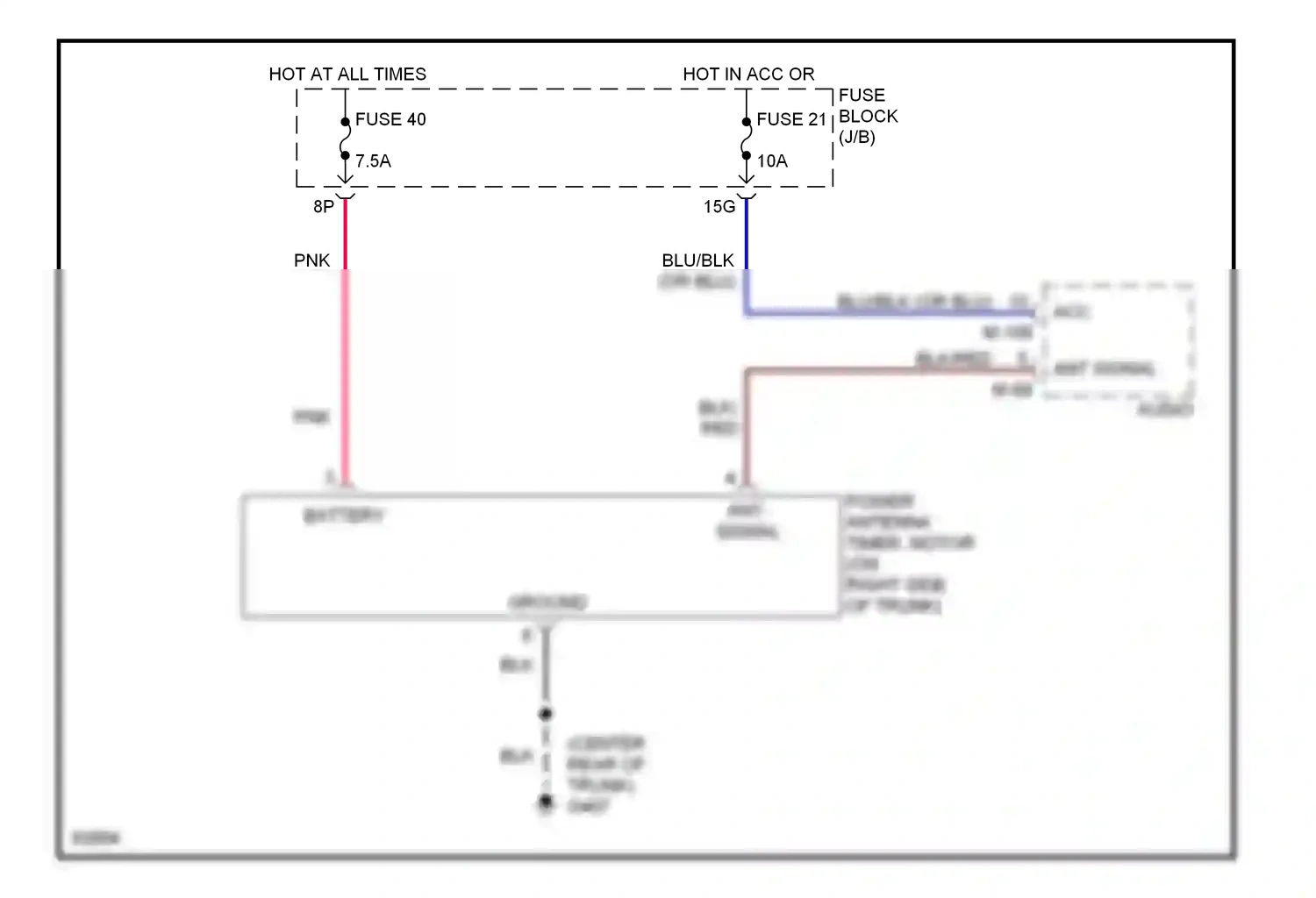 Wiring diagram blk/red for Nissan Maxima A32 (1994-2000) (5 of 11)