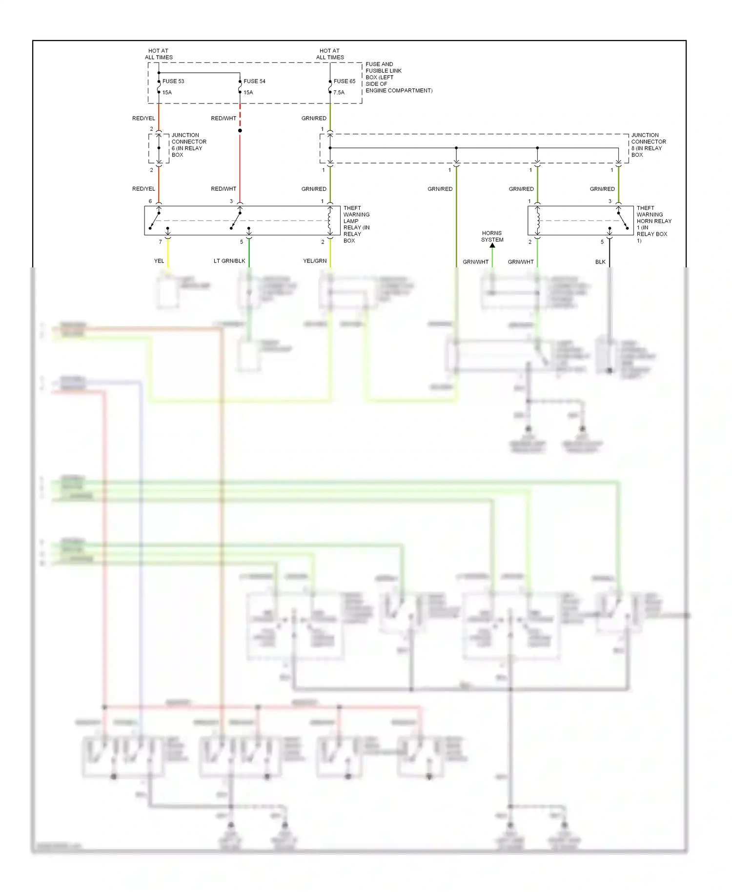 Wiring diagram lt grn/blk for Nissan Maxima A32 (1994-2000) (3 of 12)