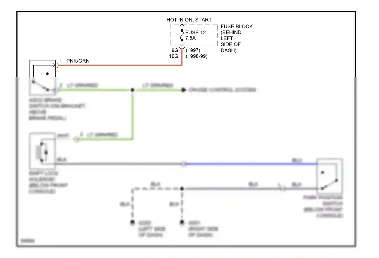 Wiring diagram lt grn/red for Nissan Maxima A32 (1994-2000) (12 of 14)