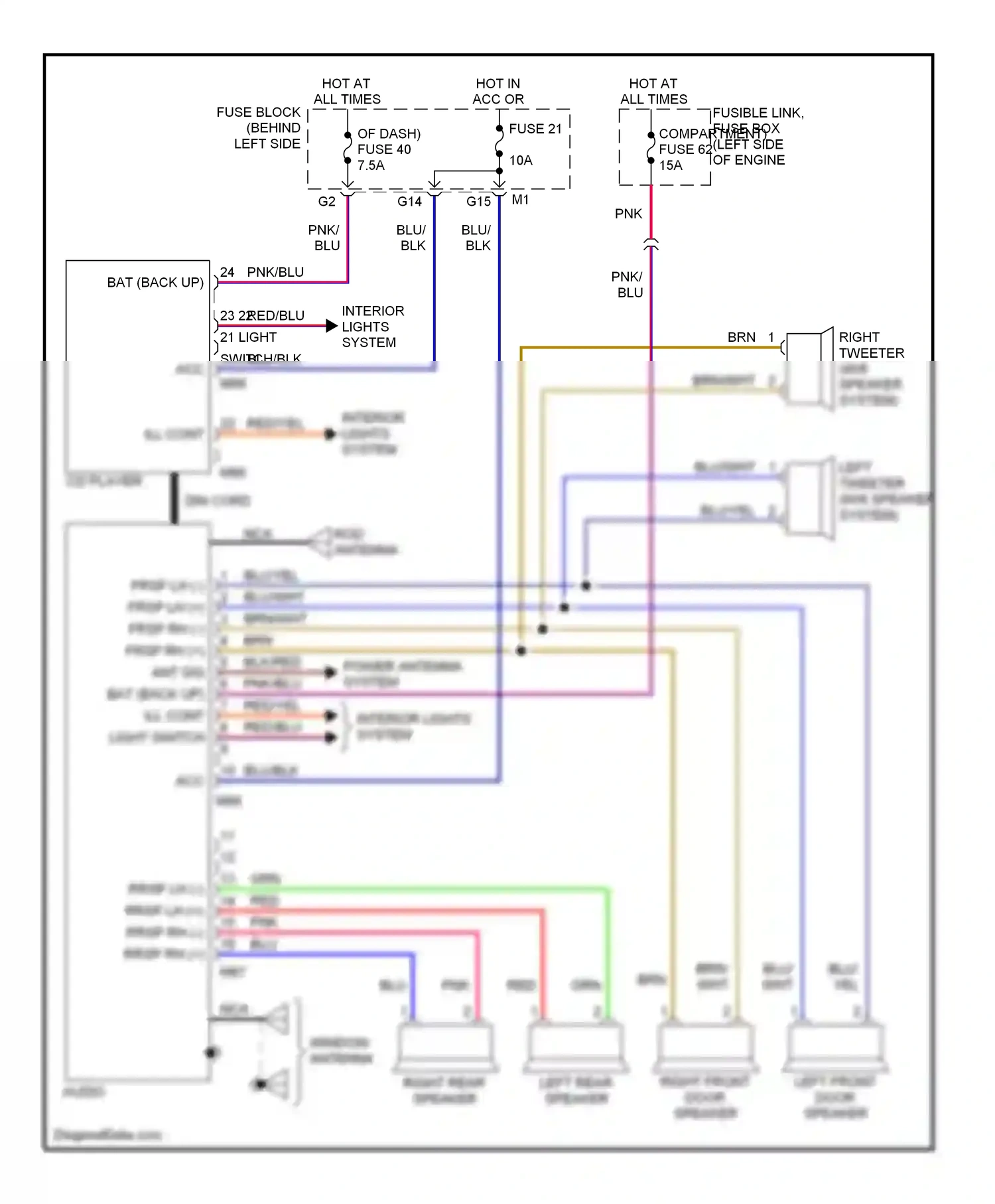 Wiring diagram nca for Nissan Maxima A32 (1994-2000) (12 of 17)