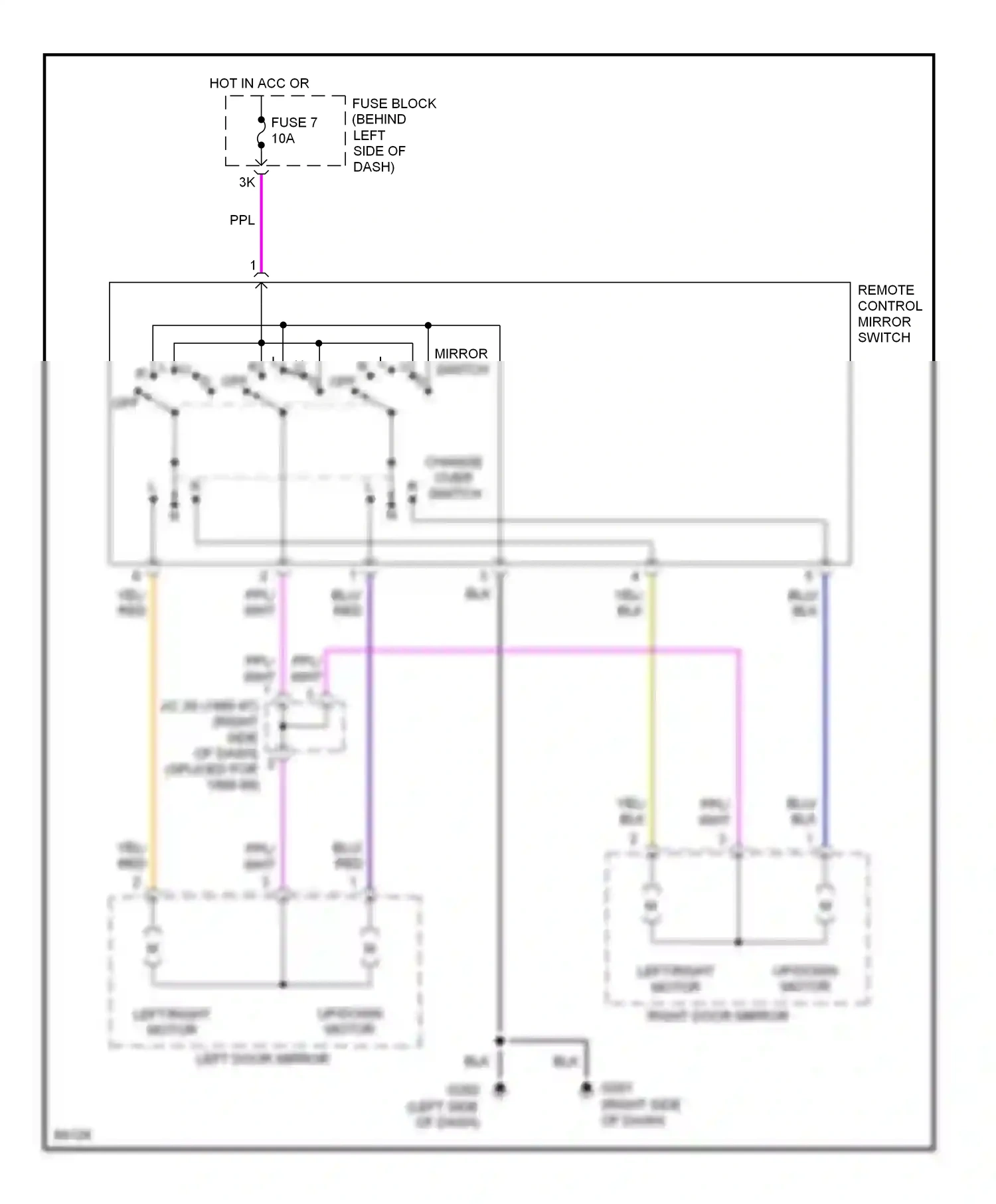 Wiring diagram yel for Nissan Maxima A32 (1994-2000) (20 of 27)