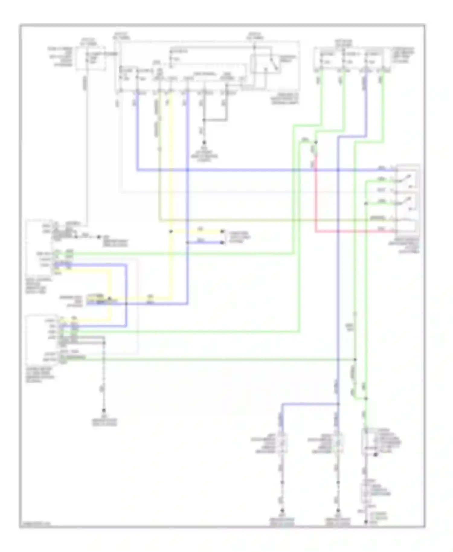 Maxima Nissan A33 (1999-2006): Defoggers circuit