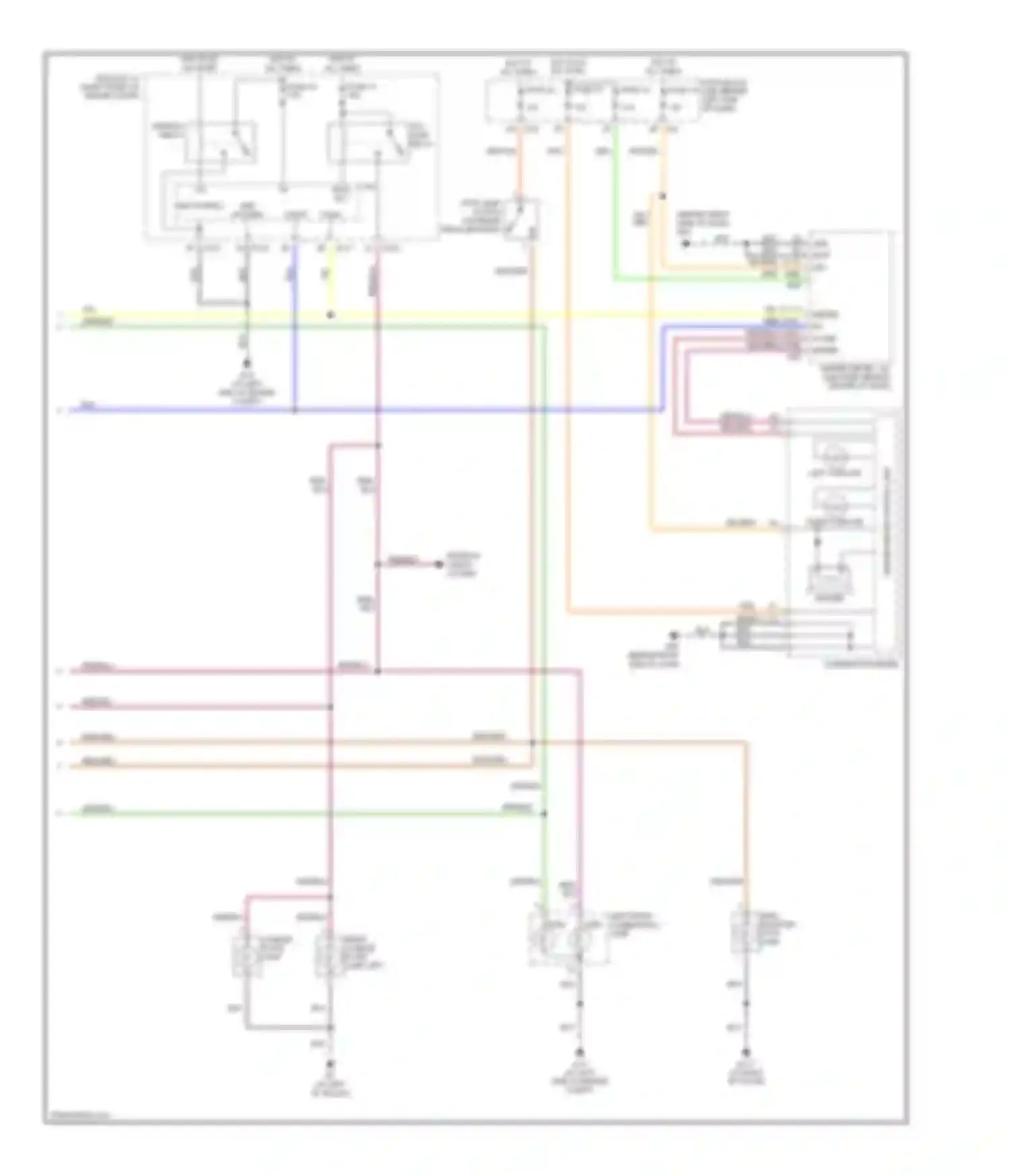 Maxima Nissan A33 (1999-2006): Exterior lamps circuit (2 of 2)