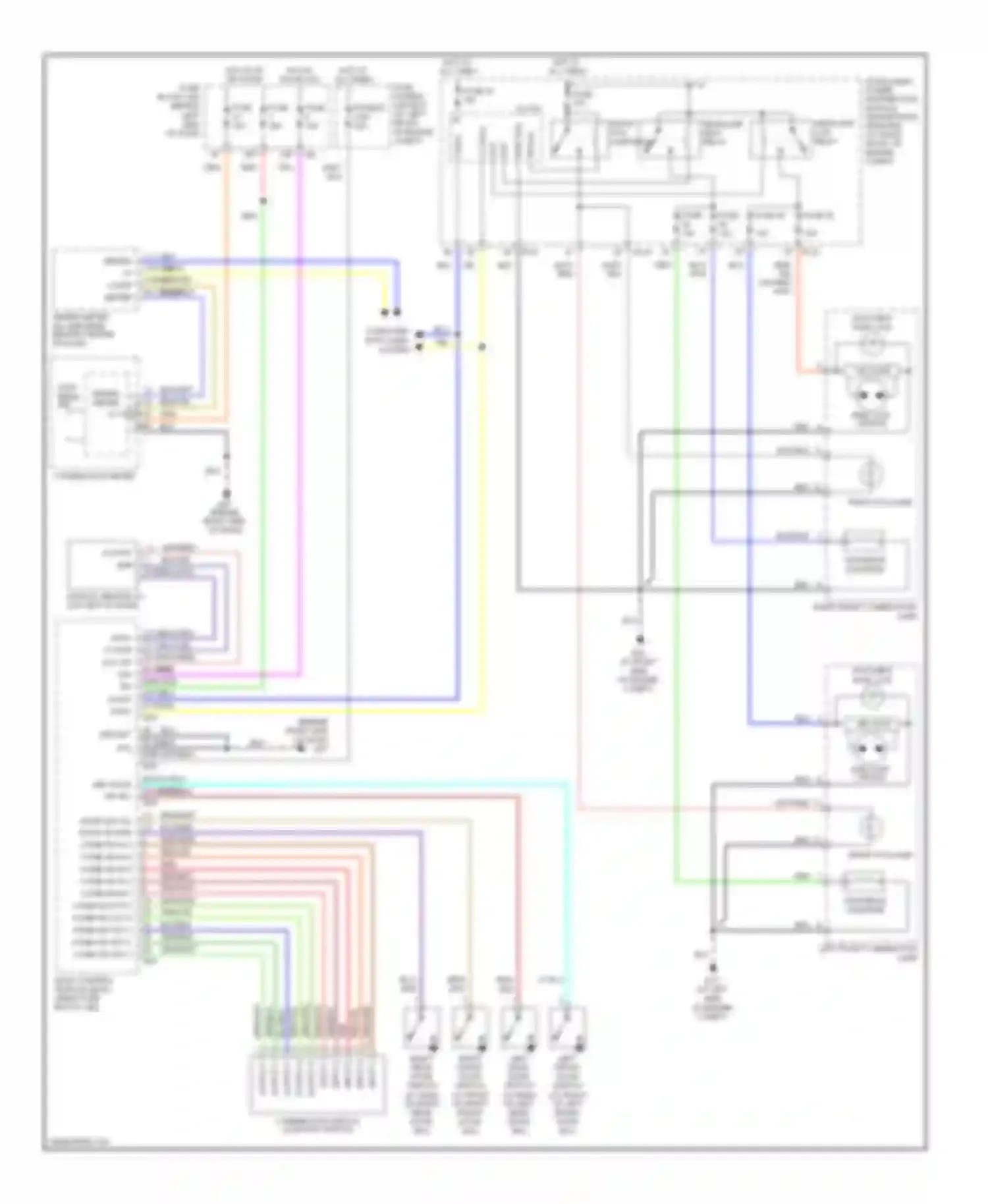 Maxima Nissan A33 (1999-2006): Headlights circuit, without drl