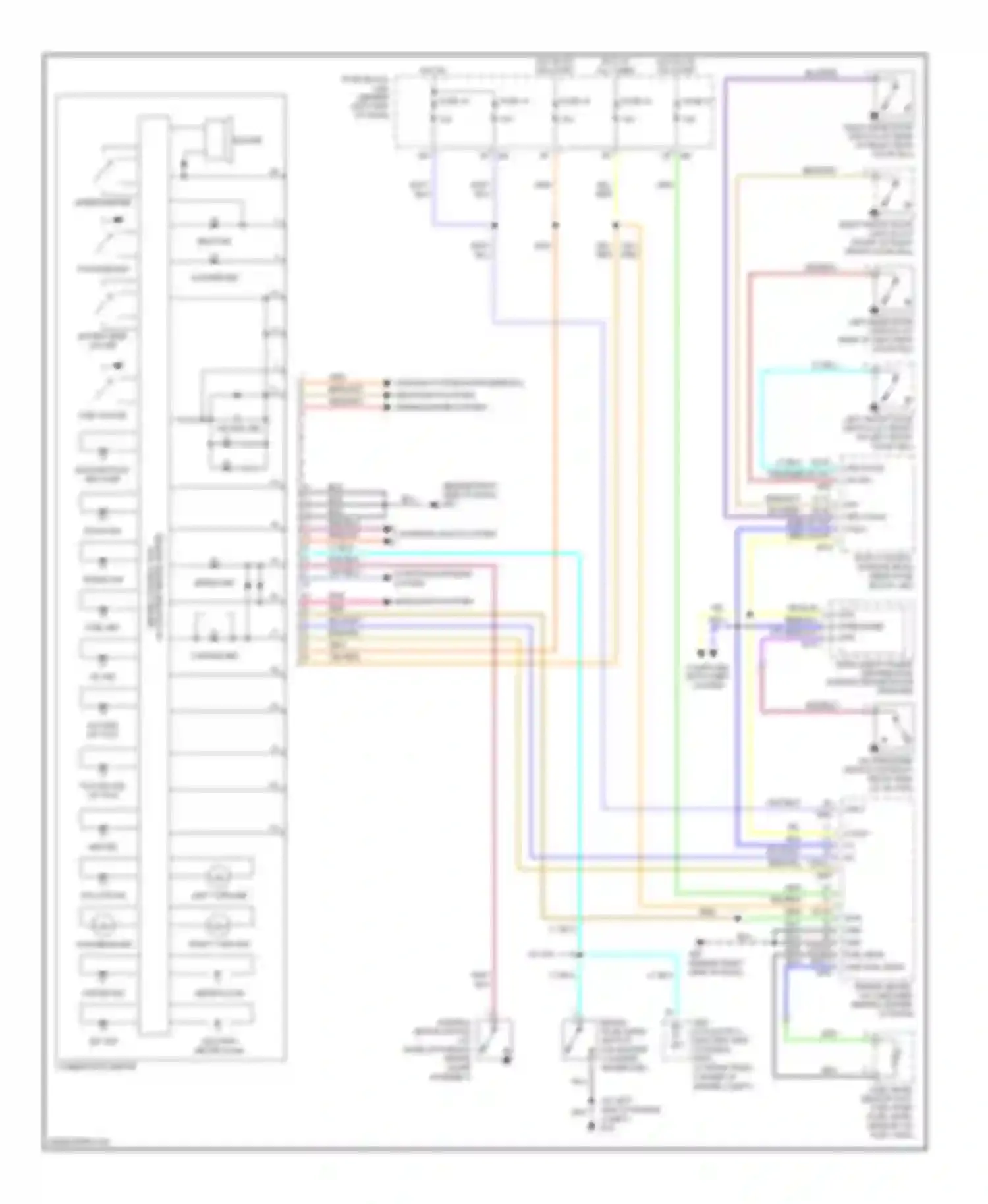 Maxima Nissan A33 (1999-2006): Instrument cluster circuit (1 of 2)