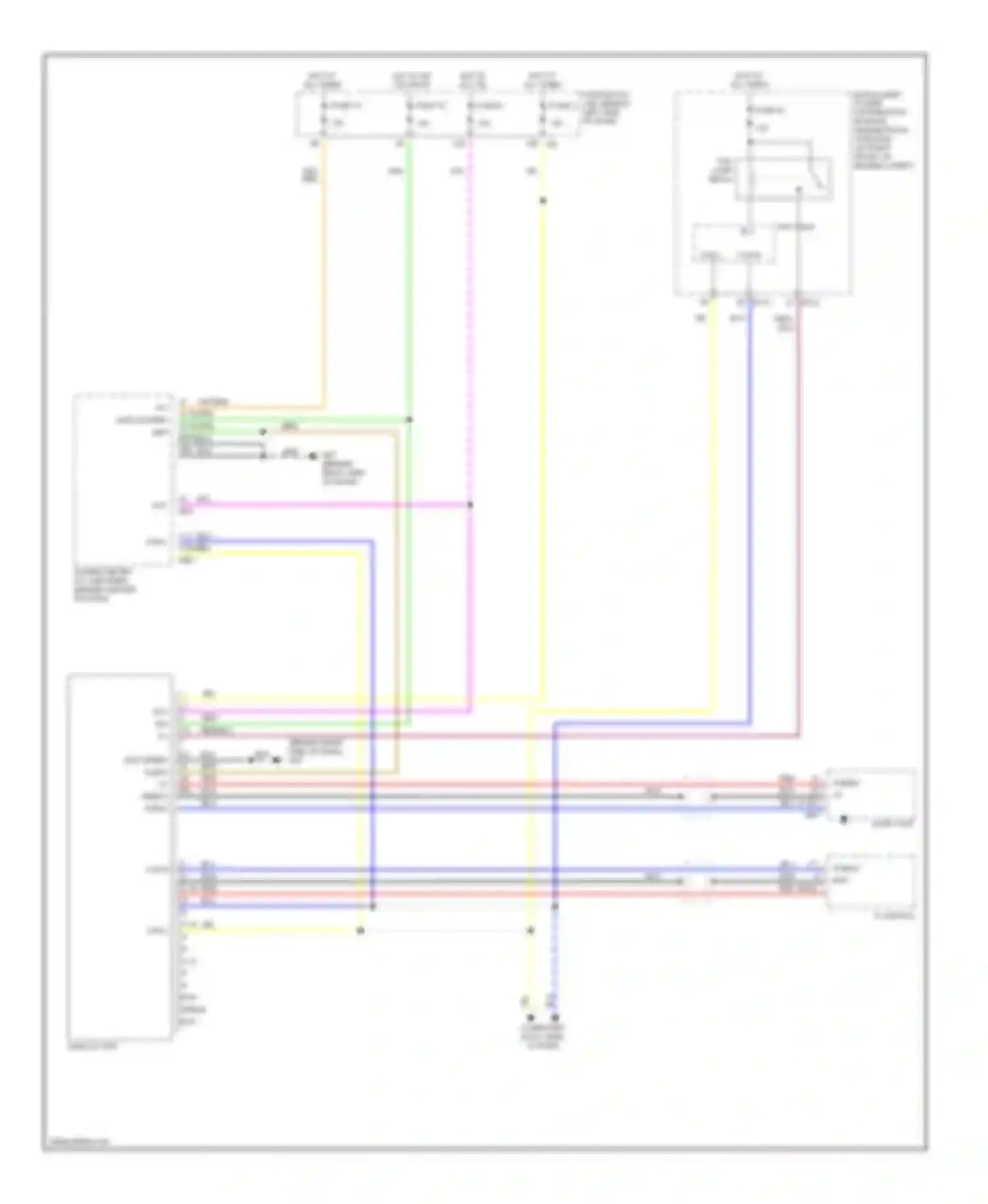 Maxima Nissan A33 (1999-2006): Instrument cluster circuit (2 of 2)