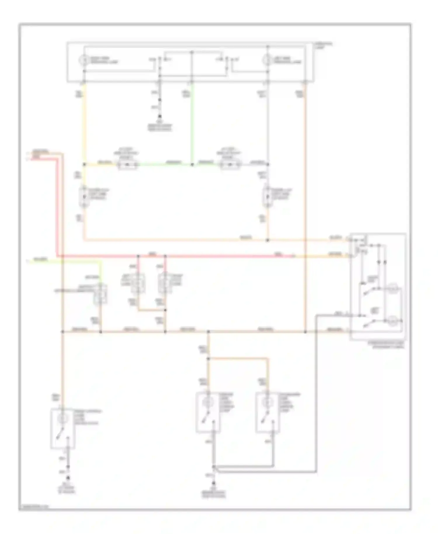 Maxima Nissan A33 (1999-2006): Courtesy lamps circuit (2 of 2)