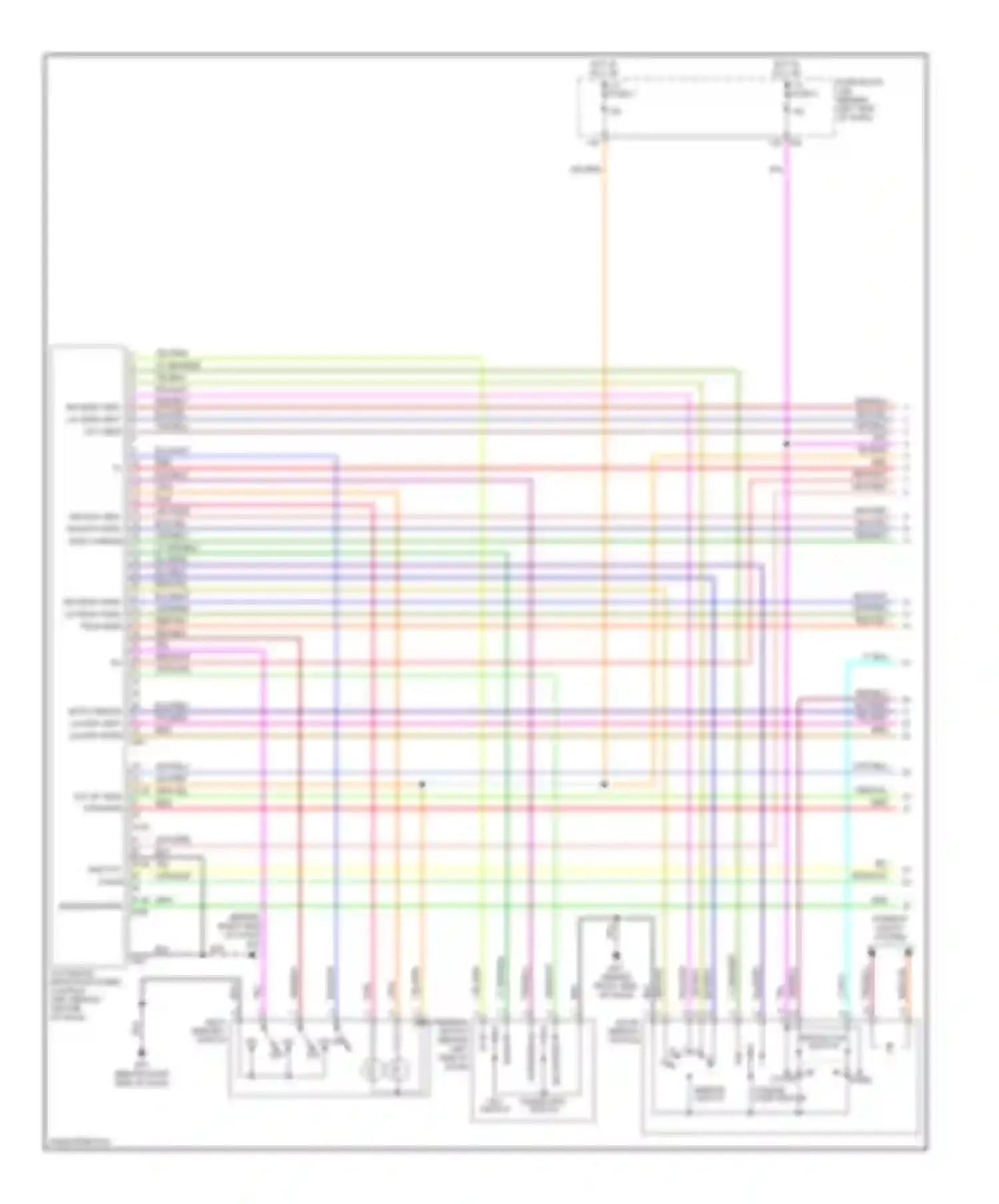 Maxima Nissan A33 (1999-2006): Memory systems circuit (1 of 3)