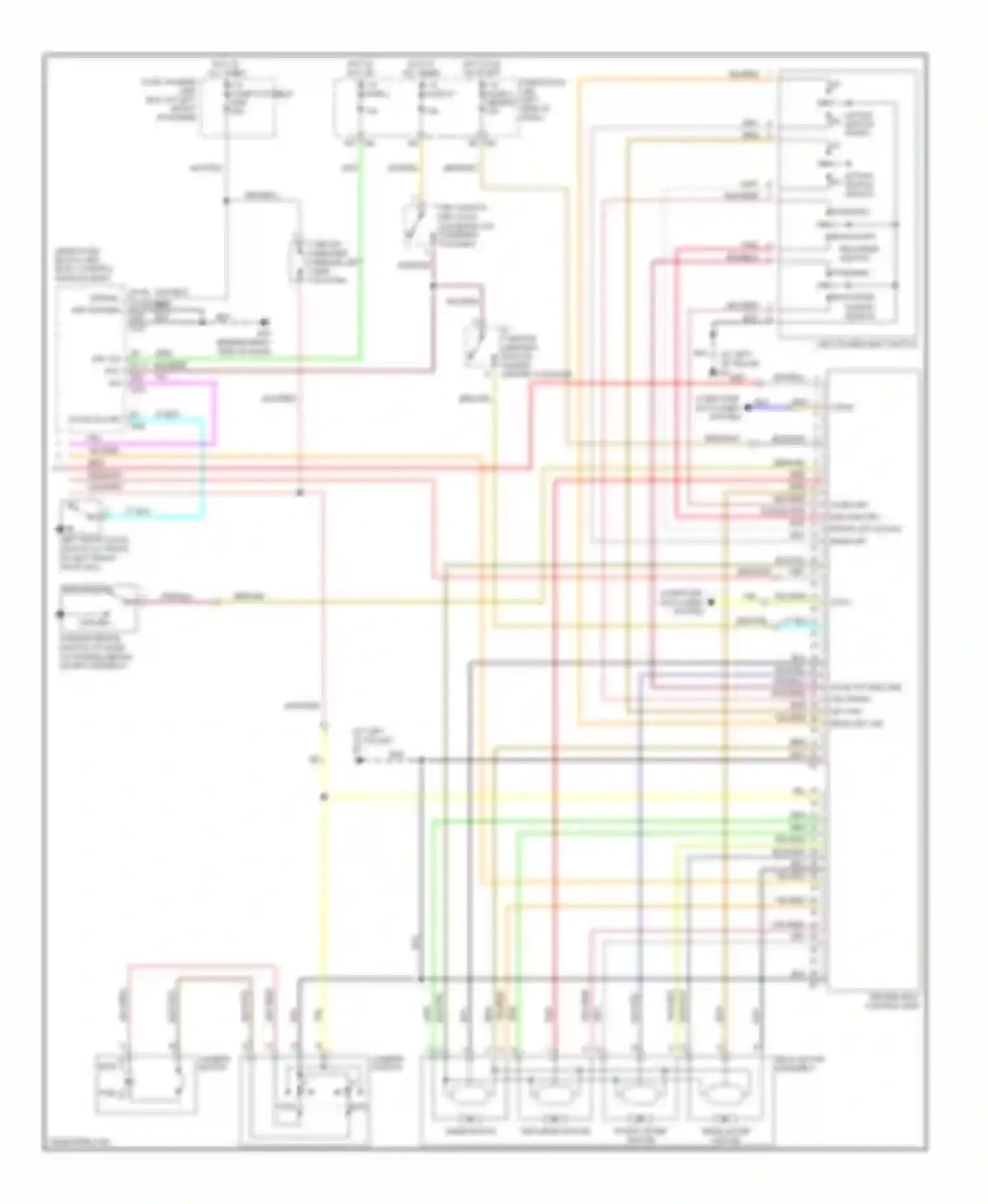 Maxima Nissan A33 (1999-2006): Memory systems circuit (3 of 3)