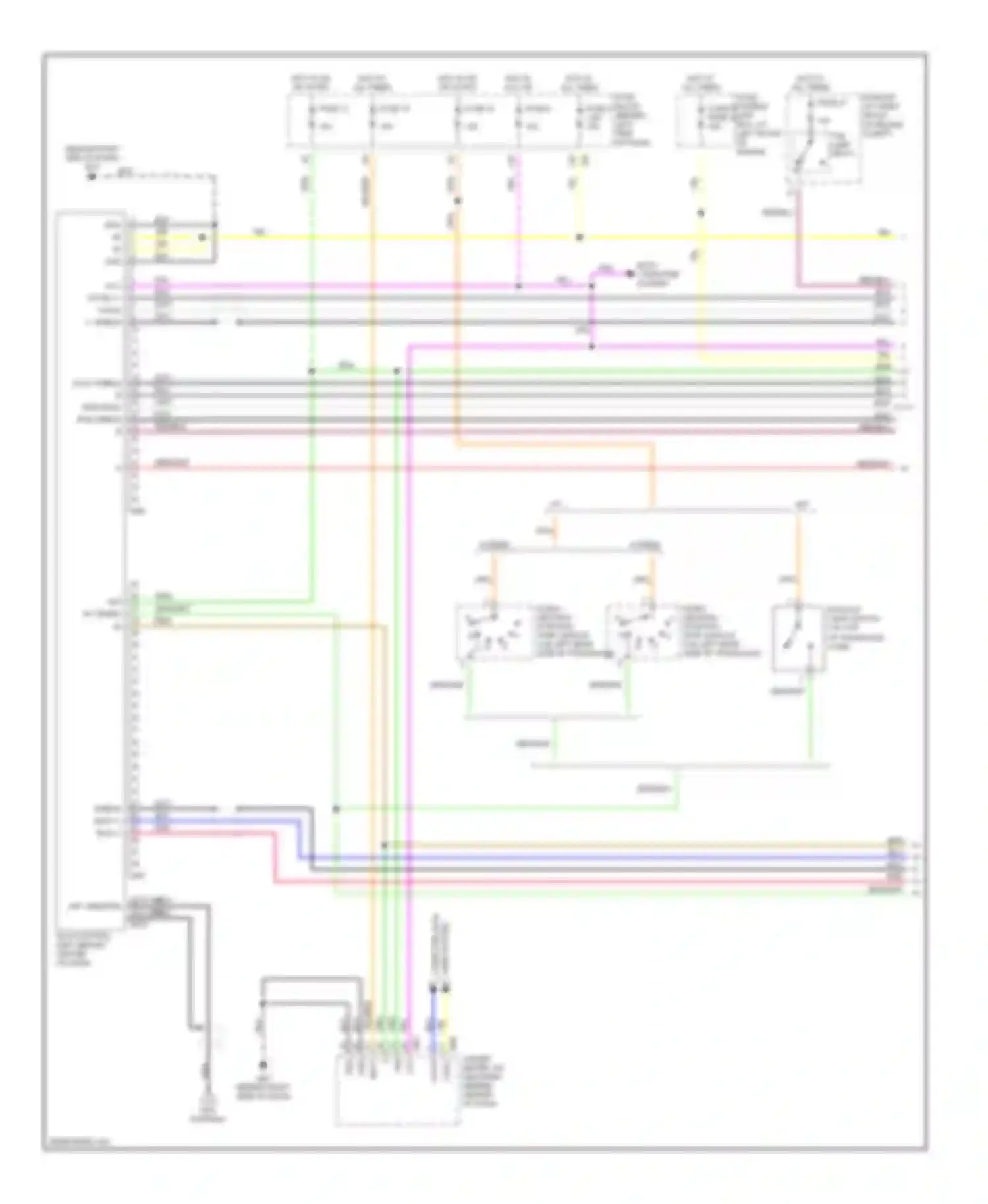 Maxima Nissan A33 (1999-2006): Navigation circuit (1 of 2)
