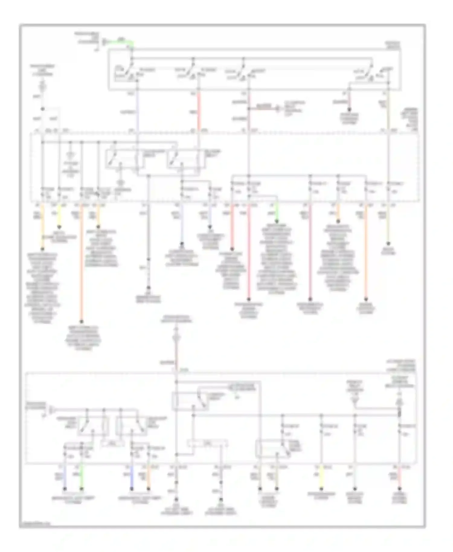 Maxima Nissan A33 (1999-2006): Power distribution circuit (2 of 3)