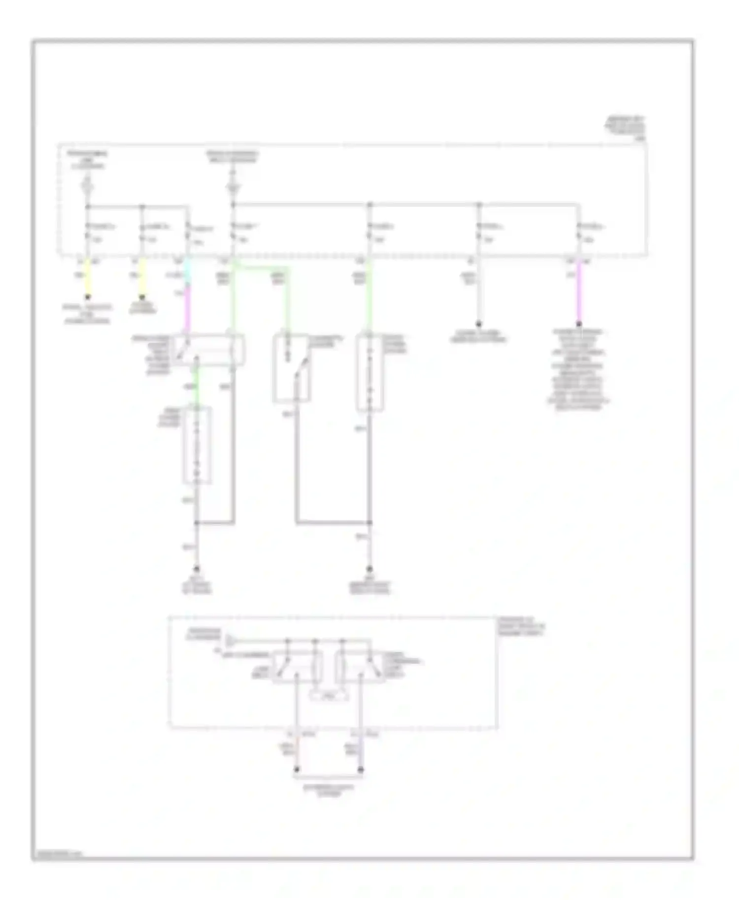 Maxima Nissan A33 (1999-2006): Power distribution circuit (3 of 3)