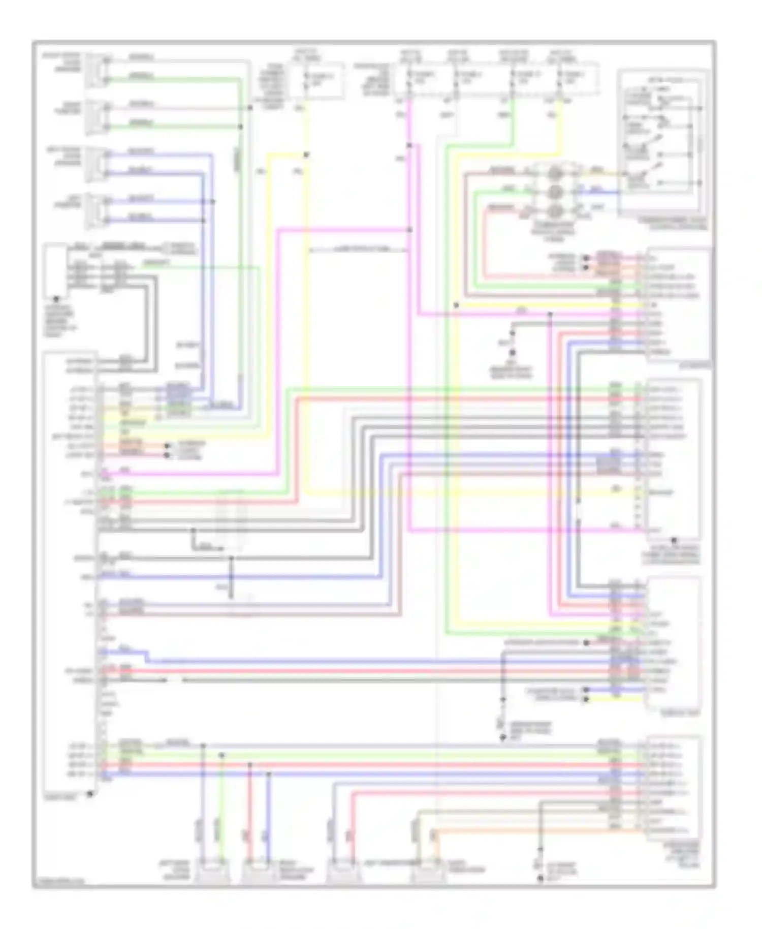 Maxima Nissan A33 (1999-2006): Radio circuit, base
