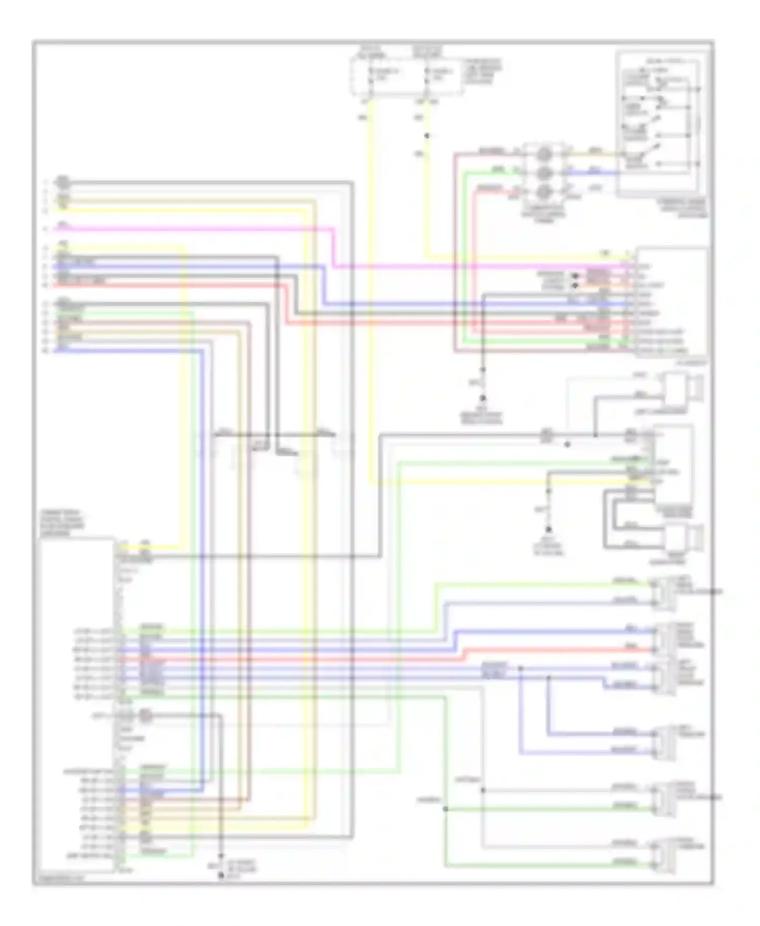 Maxima Nissan A33 (1999-2006): Radio circuit, bose (2 of 2)