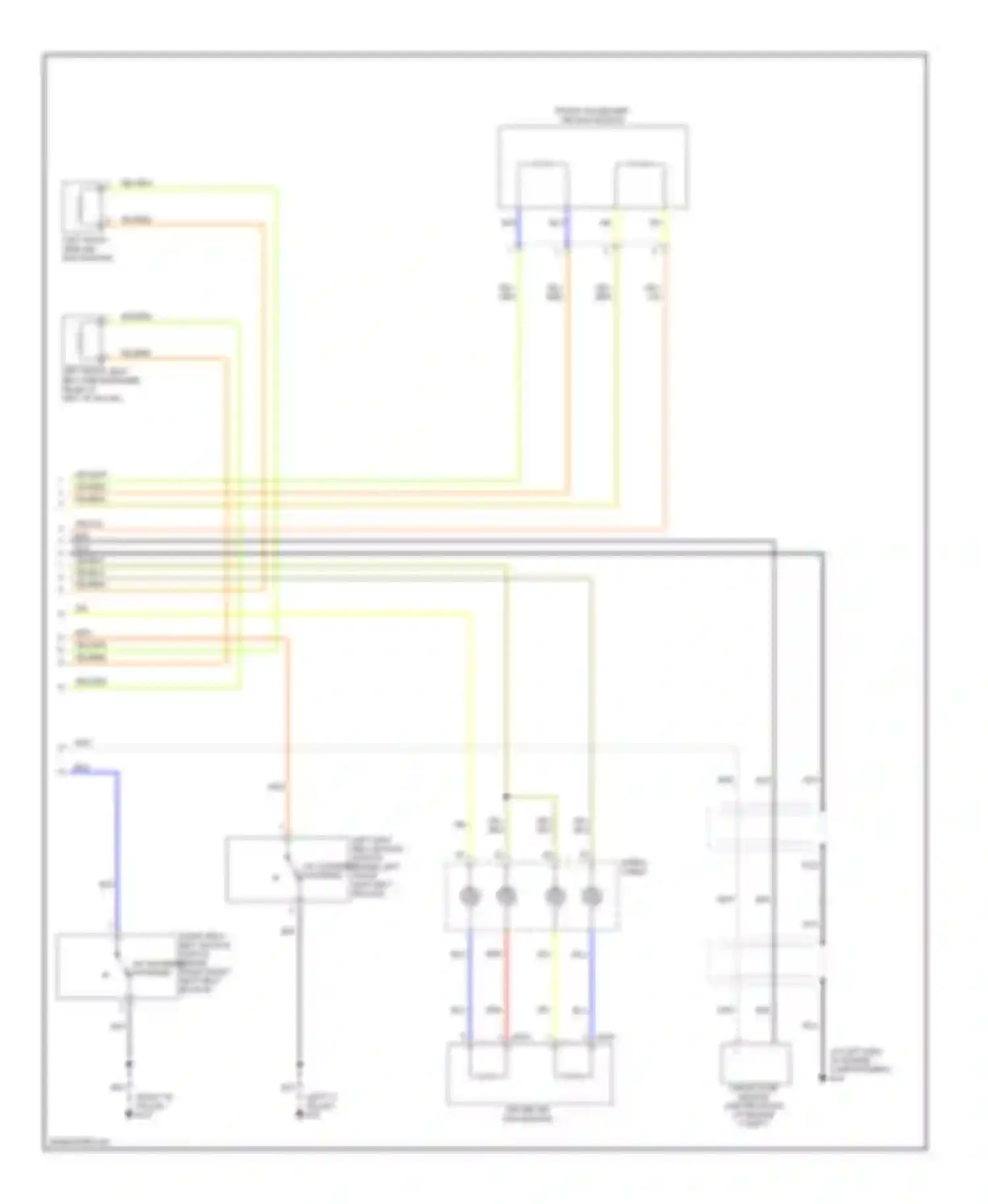 Maxima Nissan A33 (1999-2006): Supplemental restraints circuit (2 of 2)