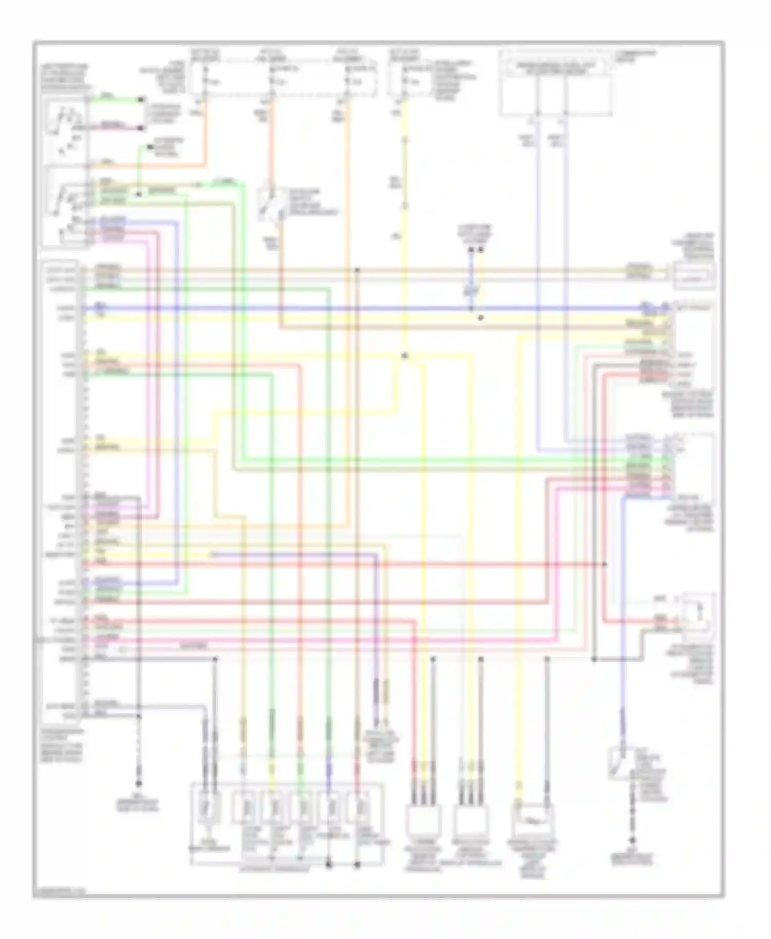 Maxima Nissan A33 (1999-2006): A/t circuit, 4 speed a/t