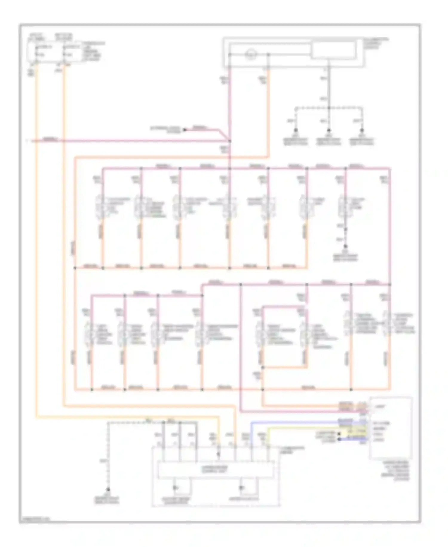 Wiring diagram audio unit for Nissan Maxima A33 (1999-2006) (3 of 6)