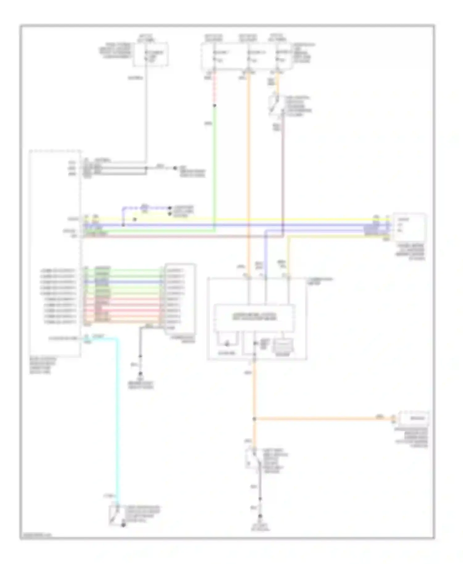 Wiring diagram combination switch for Nissan Maxima A33 (1999-2006) (4 of 4)