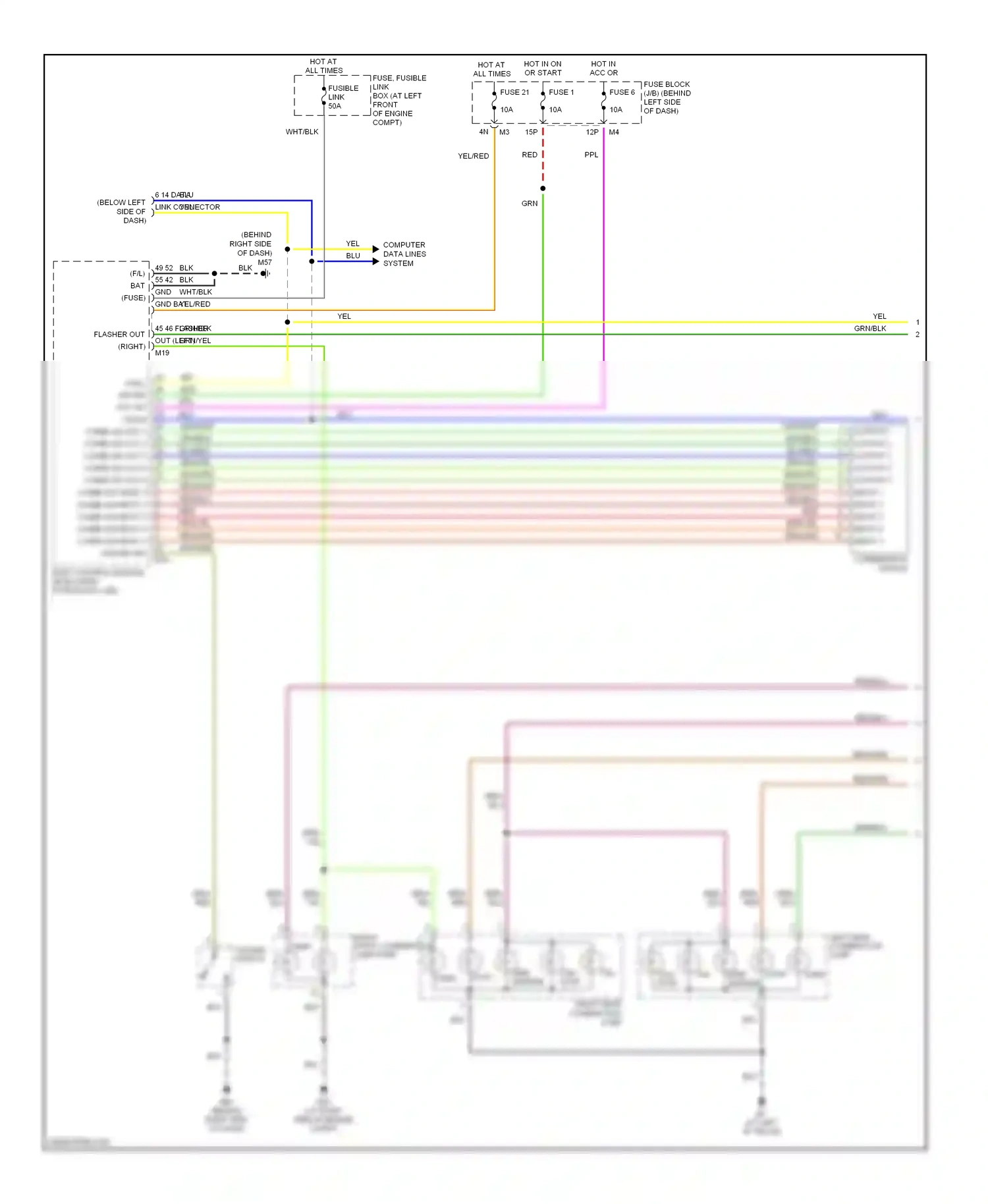 Nissan Maxima A33 (1999-2006) computer data lines system wiring diagram  (12 of 25)