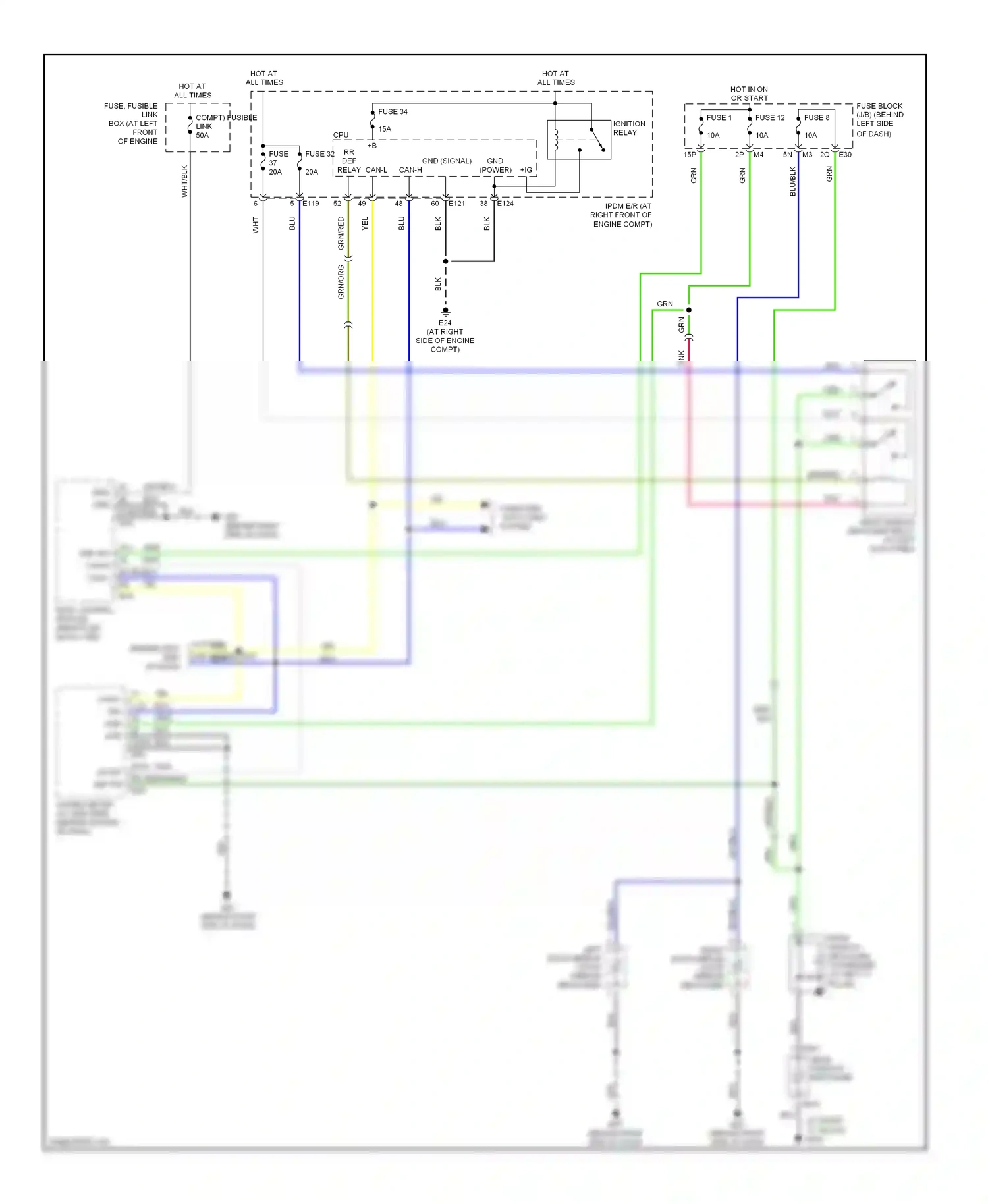 Nissan Maxima A33 (1999-2006) computer data lines system wiring diagram  (7 of 25)