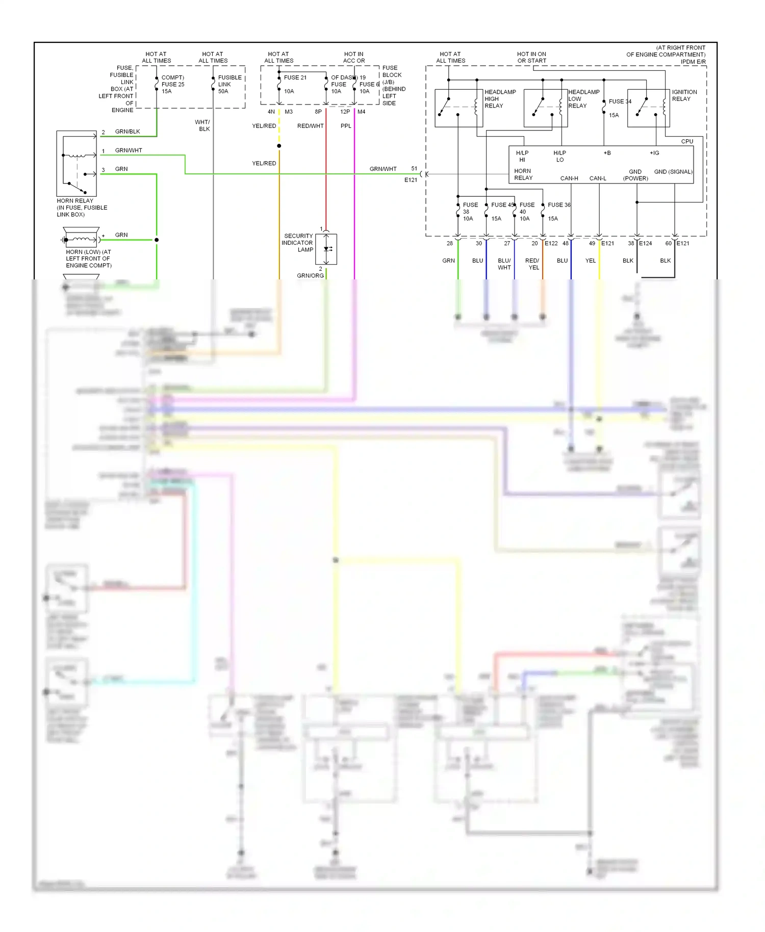 Nissan Maxima A33 (1999-2006) computer data lines system wiring diagram  (8 of 25)