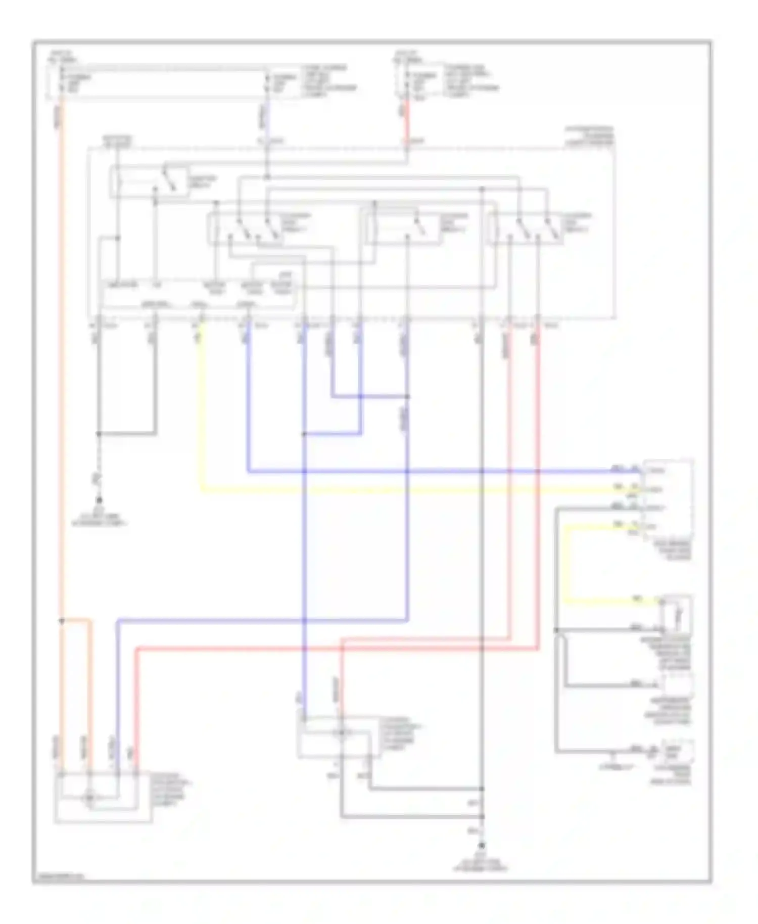 Wiring diagram cooling fan relay 3 for Nissan Maxima A33 (1999-2006) (2 of 2)