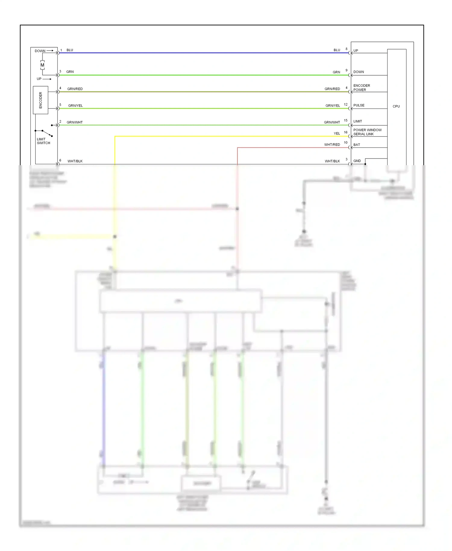 Nissan Maxima A33 (1999-2006) encoder wiring diagram  (4 of 4)
