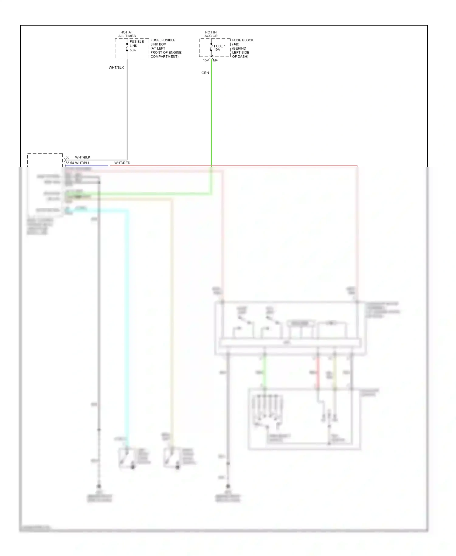 Nissan Maxima A33 (1999-2006) encoder wiring diagram  (1 of 4)