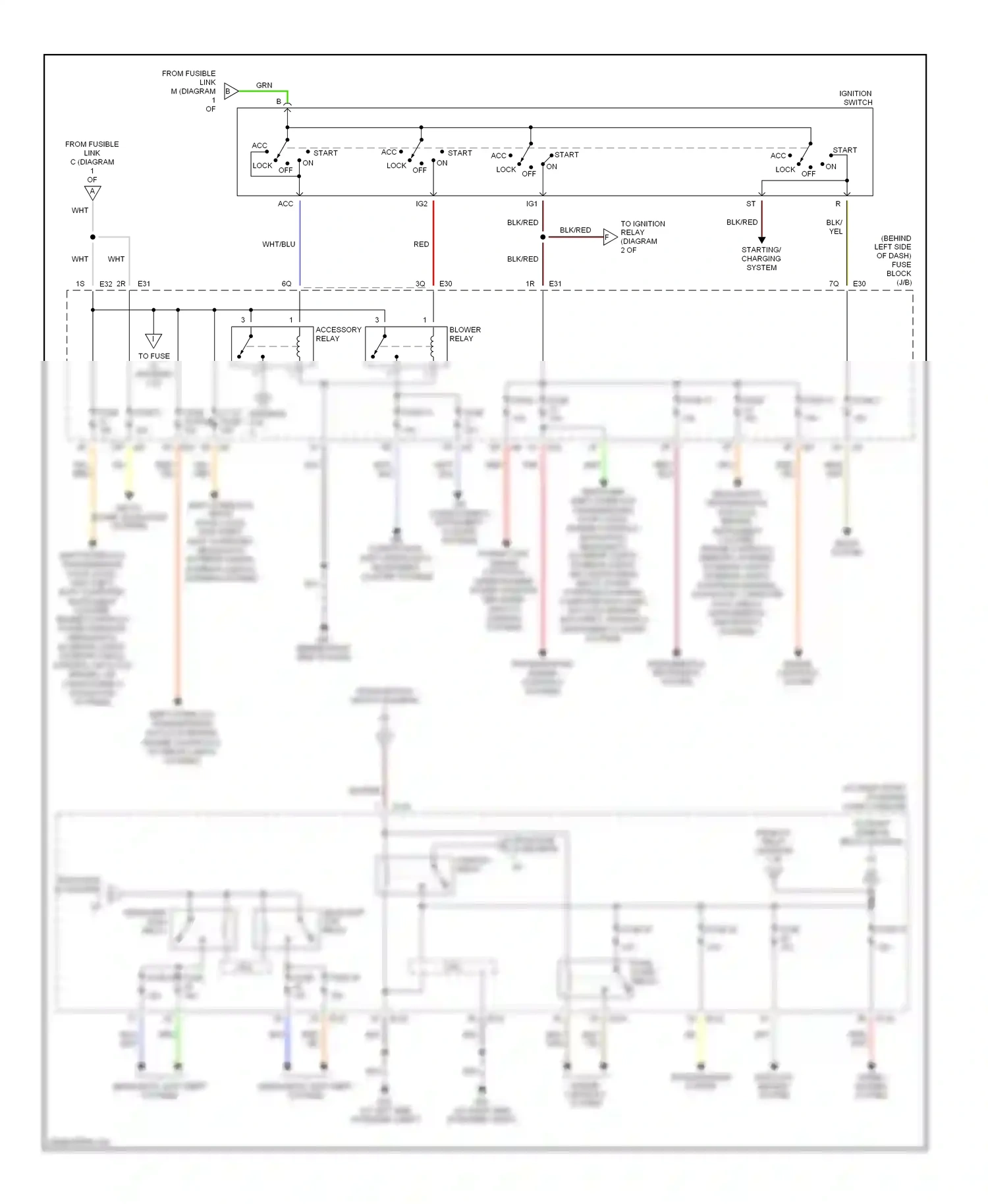 Nissan Maxima A33 (1999-2006) engine controls system wiring diagram  (1 of 1)