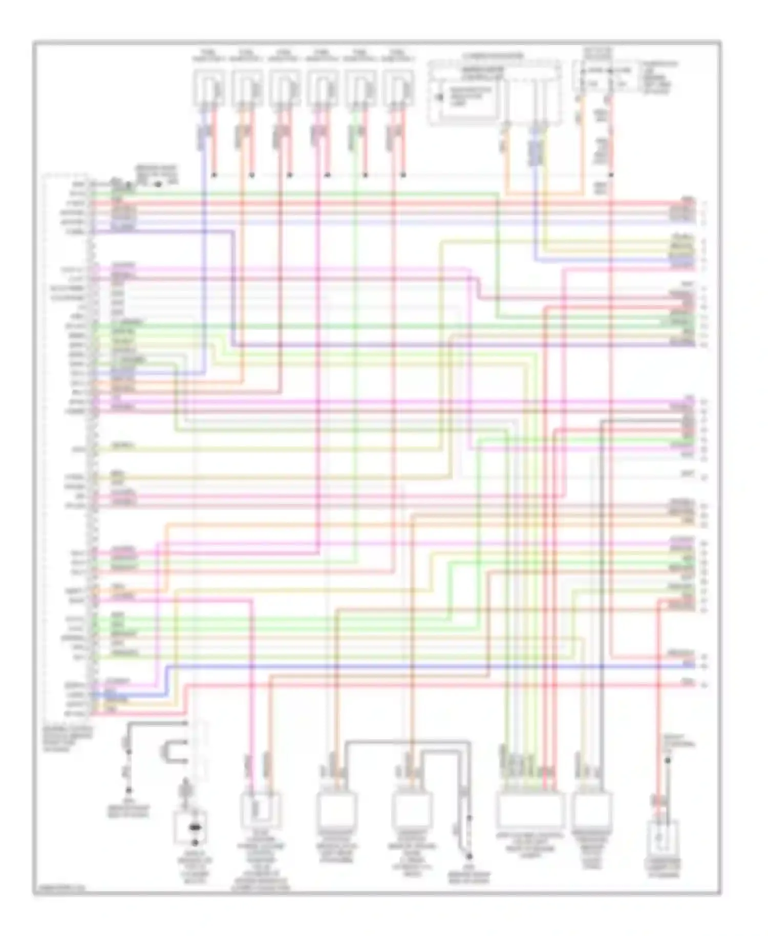 Wiring diagram hot in on or start for Nissan Maxima A33 (1999-2006) (18 of 43)