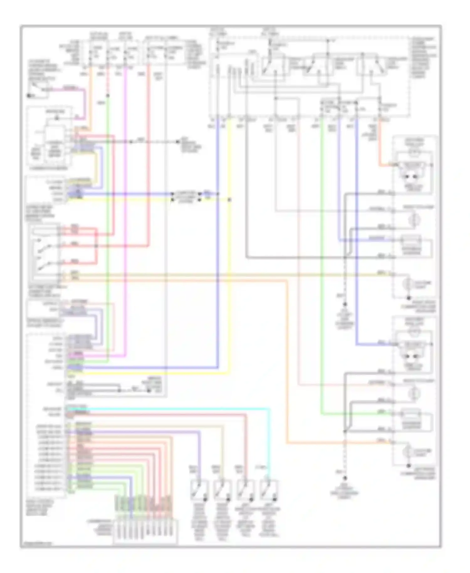 Wiring diagram input 3 for Nissan Maxima A33 (1999-2006) (1 of 4)