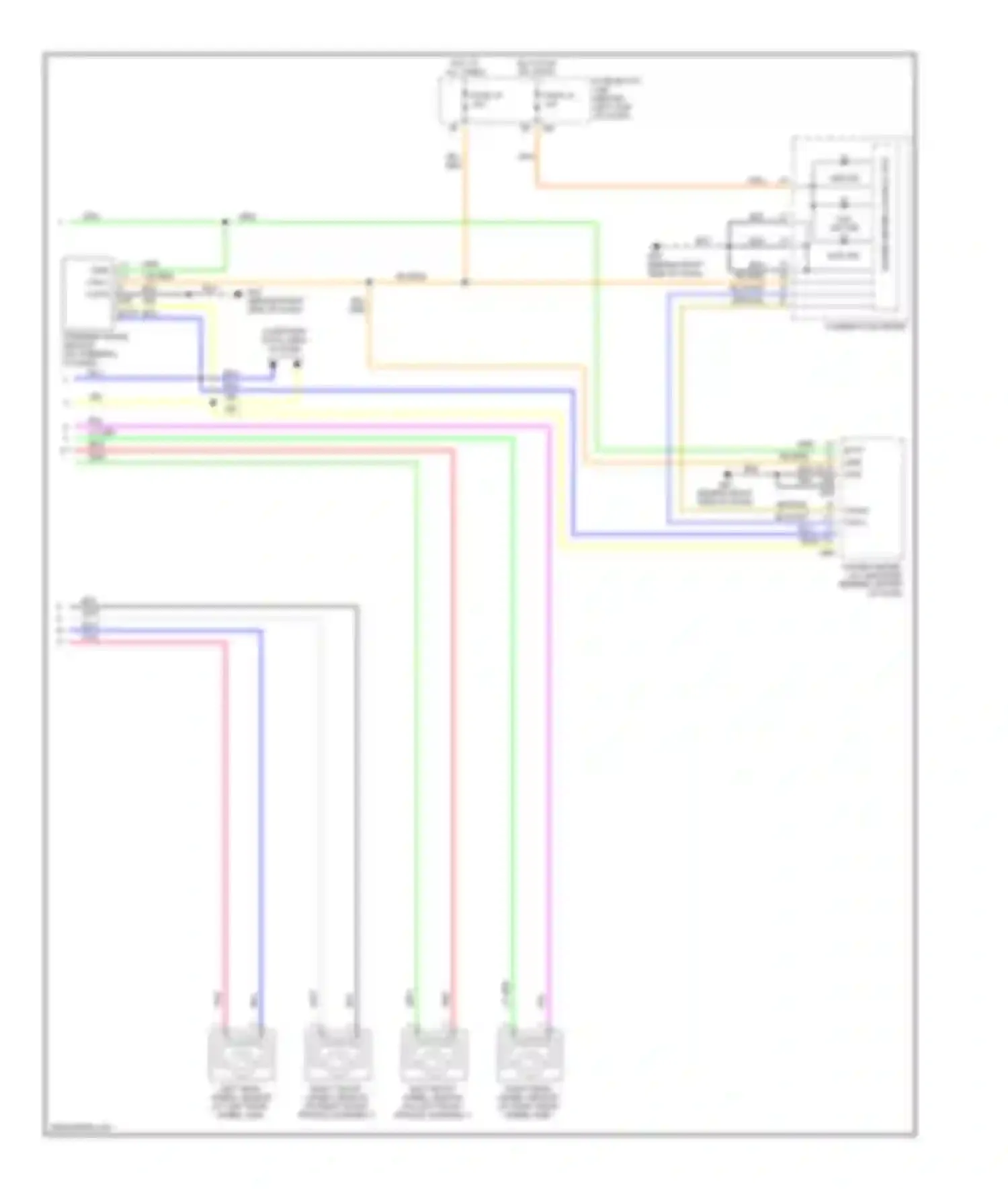 Wiring diagram steering angle sensor (on steering for Nissan Maxima A33 (1999-2006) (1 of 1)