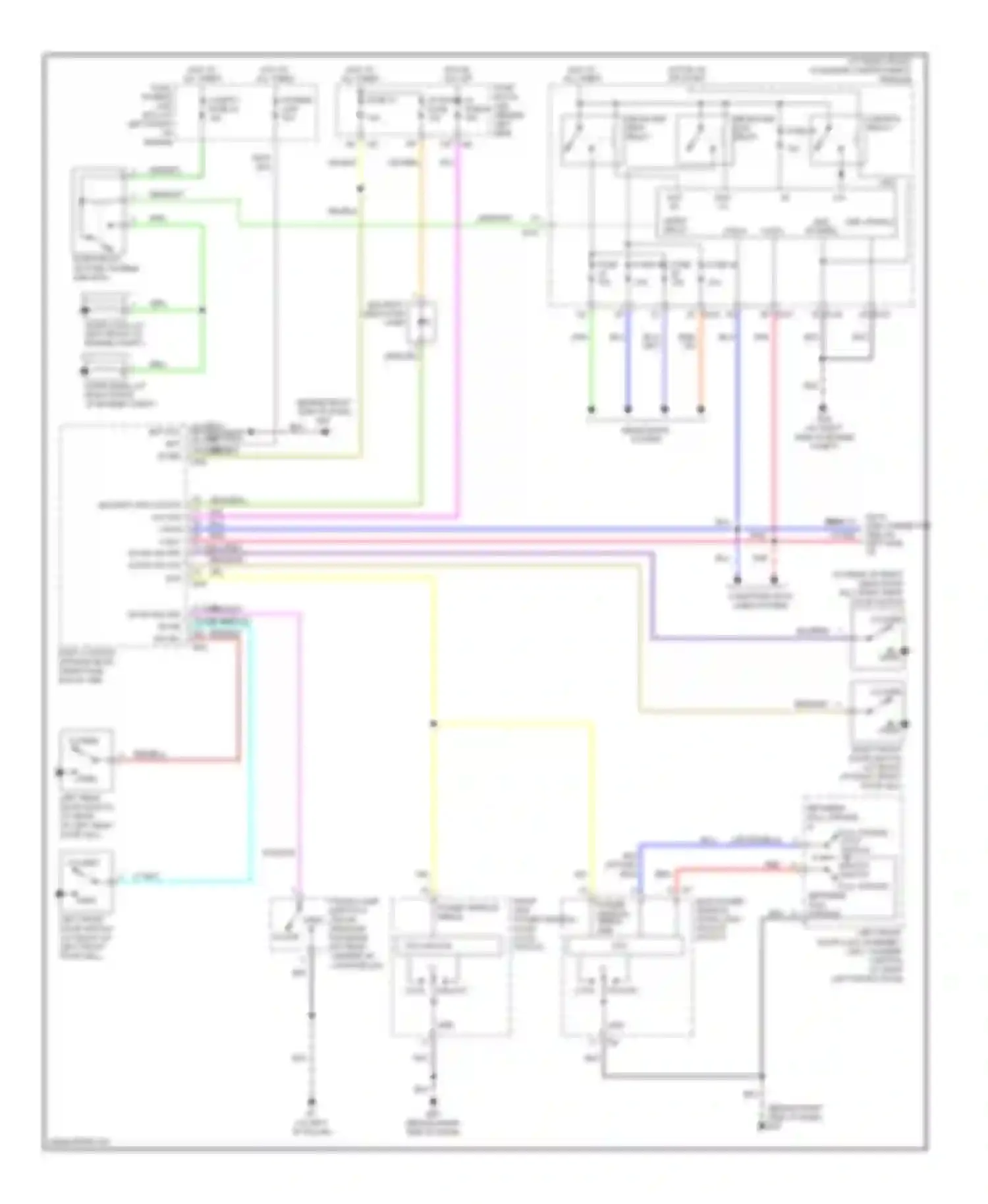 Maxima Nissan A34 (2003-2008): Forced entry circuit