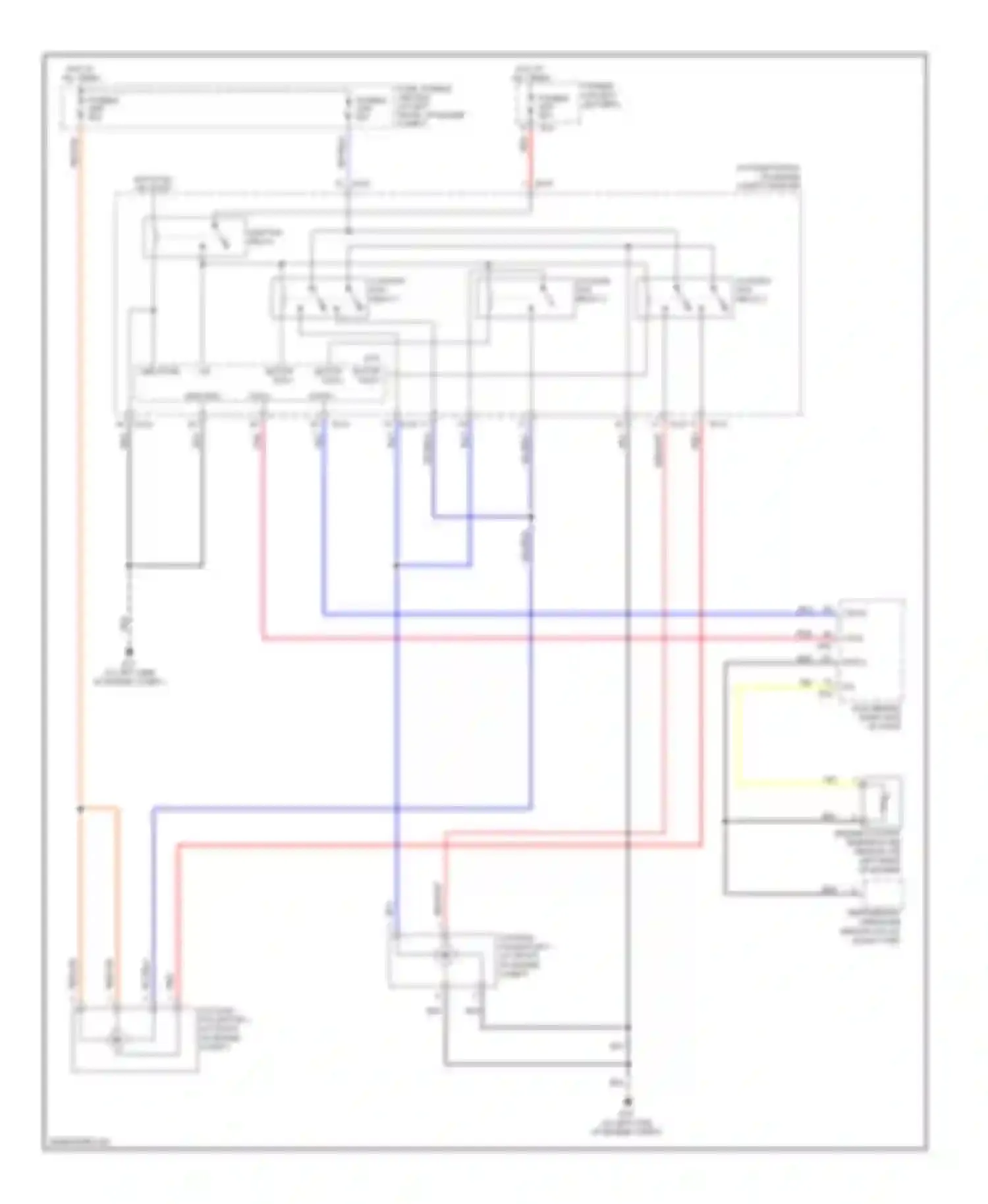 Maxima Nissan A34 (2003-2008): Cooling fan circuit