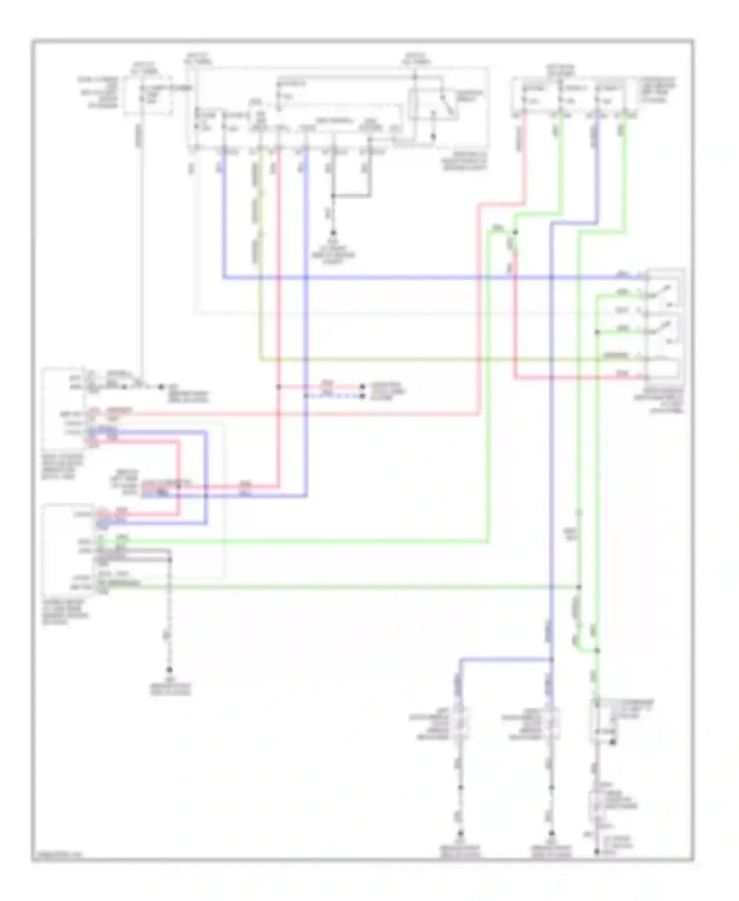 Maxima Nissan A34 (2003-2008): Defoggers circuit