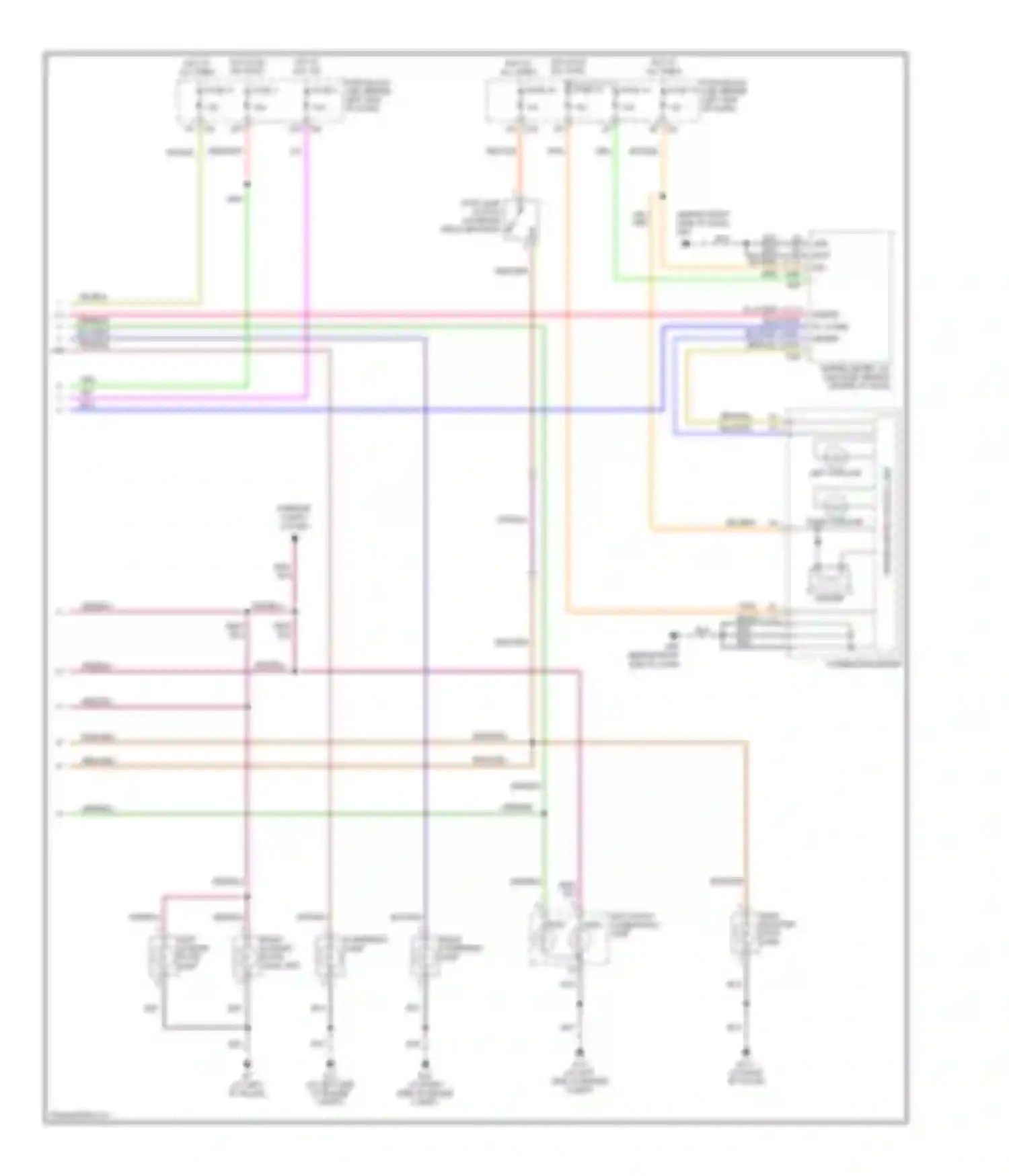 Maxima Nissan A34 (2003-2008): Exterior lamps circuit (2 of 2)