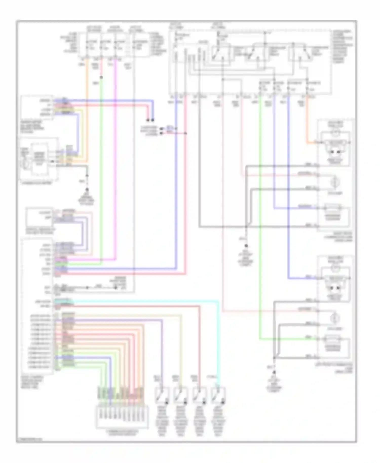 Maxima Nissan A34 (2003-2008): Headlights circuit, without drl