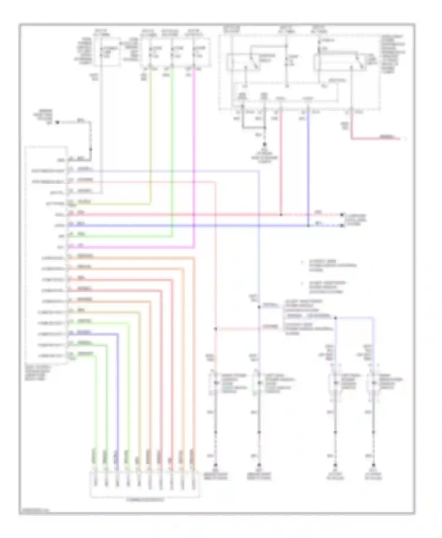 Maxima Nissan A34 (2003-2008): Instrument illumination circuit (1 of 2)
