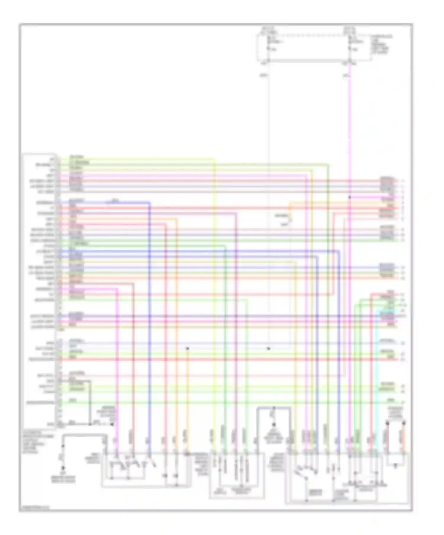 Maxima Nissan A34 (2003-2008): Memory systems circuit (1 of 3)