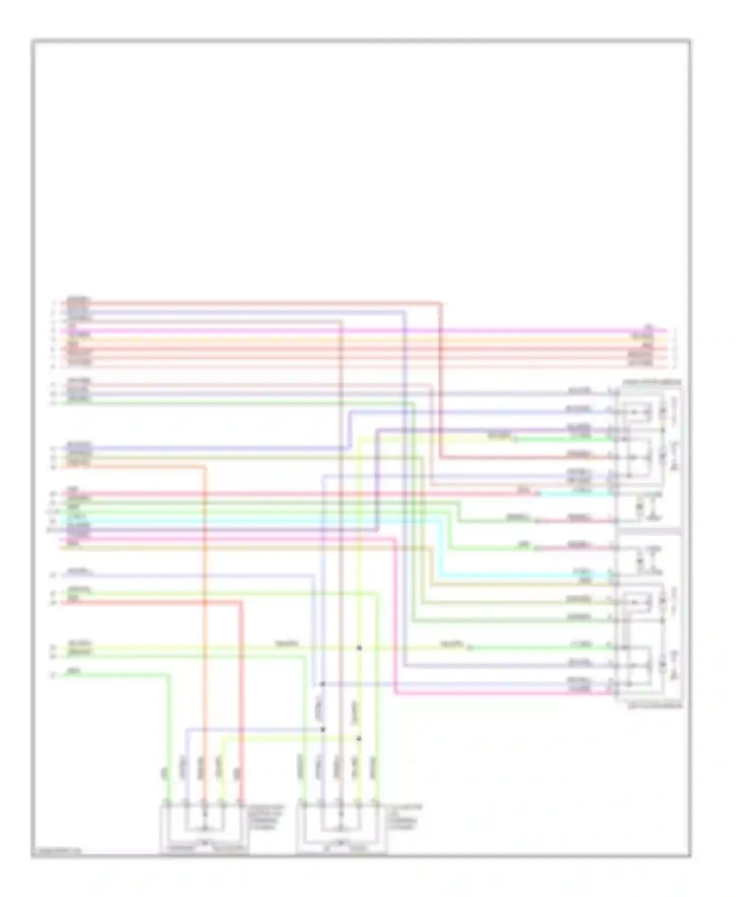 Maxima Nissan A34 (2003-2008): Memory systems circuit (2 of 3)