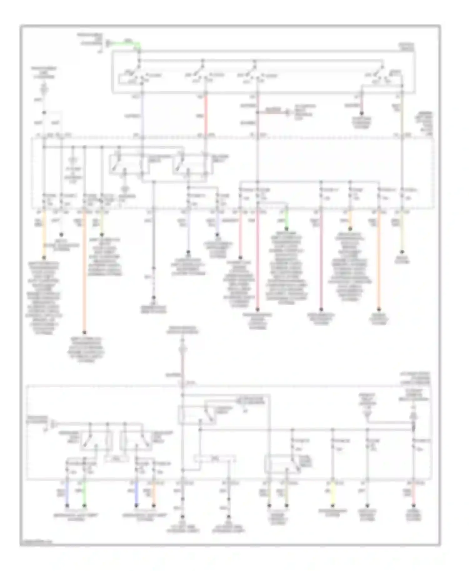 Maxima Nissan A34 (2003-2008): Power distribution circuit (2 of 3)