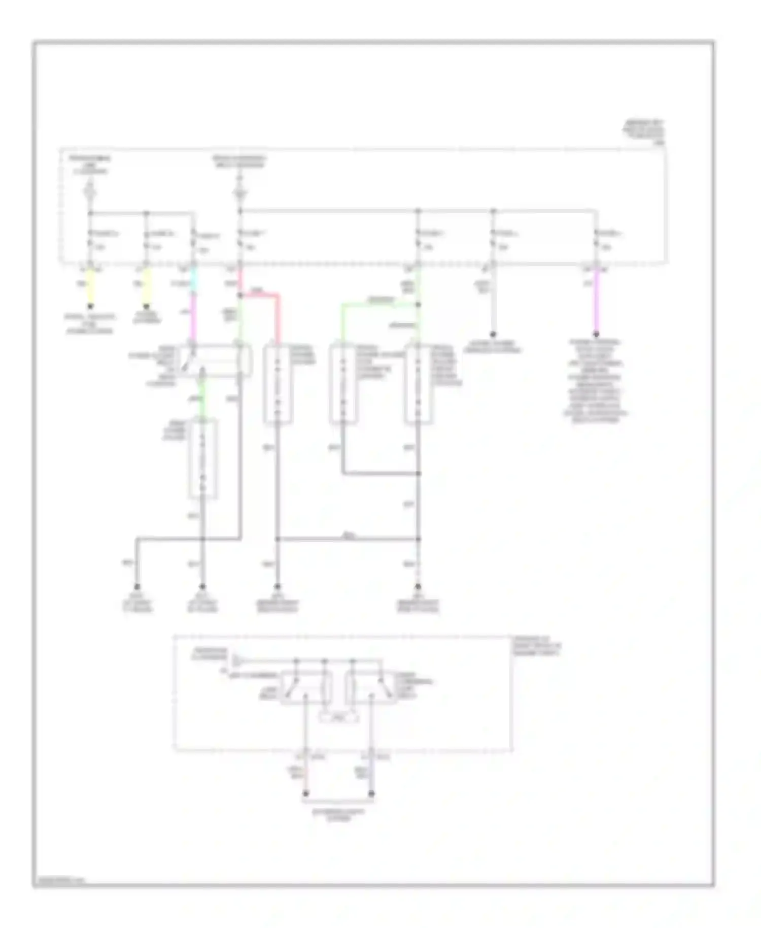 Maxima Nissan A34 (2003-2008): Power distribution circuit (3 of 3)