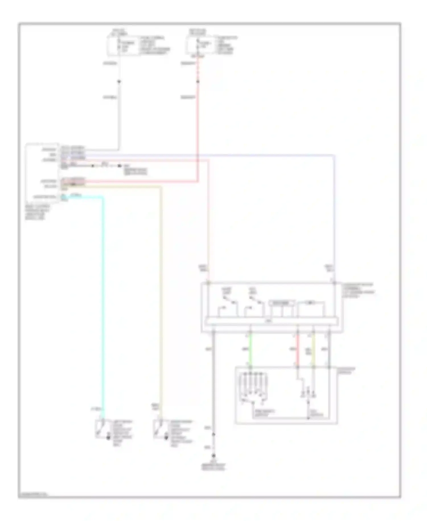 Maxima Nissan A34 (2003-2008): Power top/sunroof circuit
