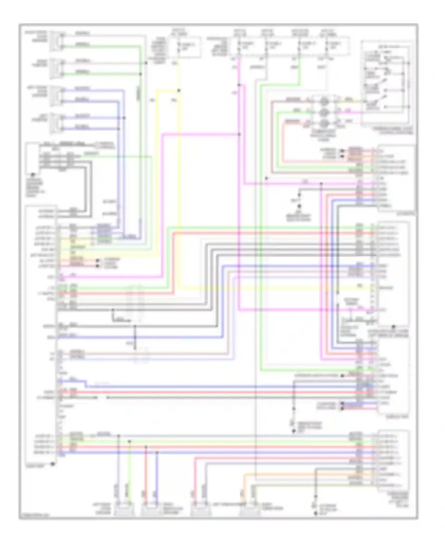 Maxima Nissan A34 (2003-2008): Base radio circuit