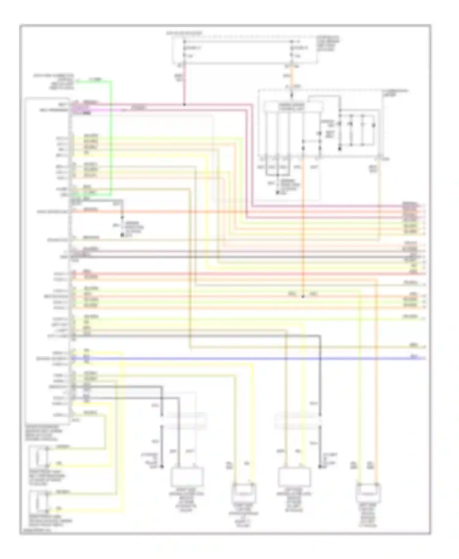 Maxima Nissan A34 (2003-2008): Supplemental restraints circuit (1 of 2)
