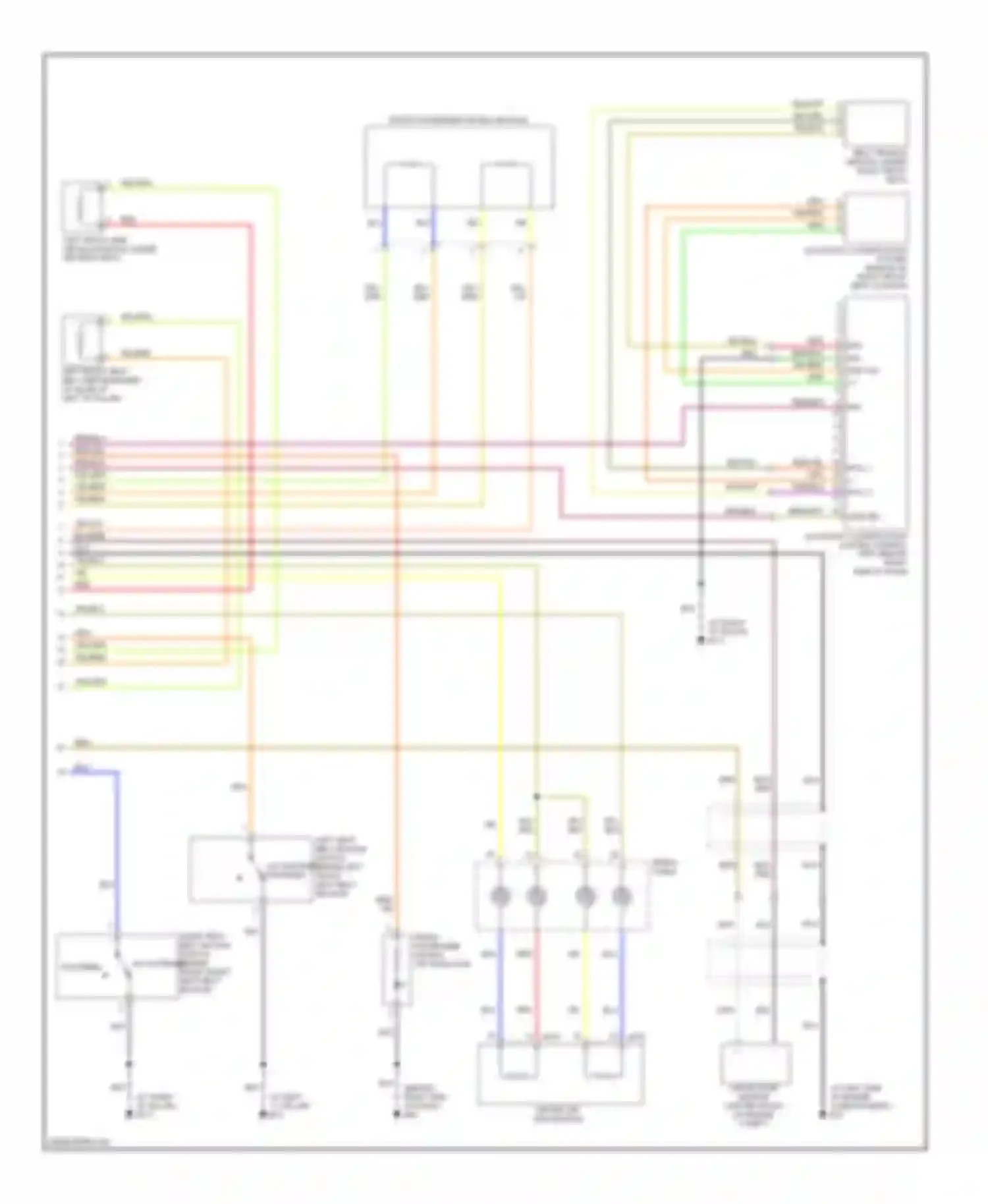 Maxima Nissan A34 (2003-2008): Supplemental restraints circuit (2 of 2)