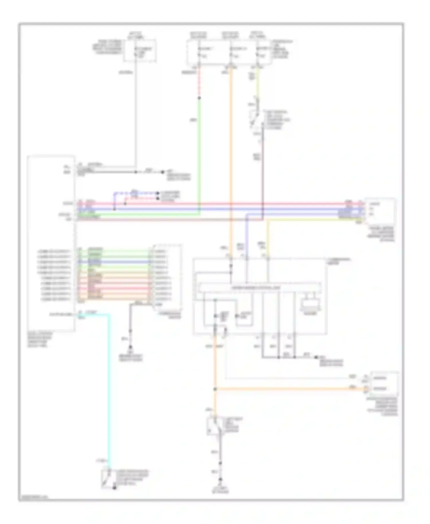 Maxima Nissan A34 (2003-2008): Warning systems circuit