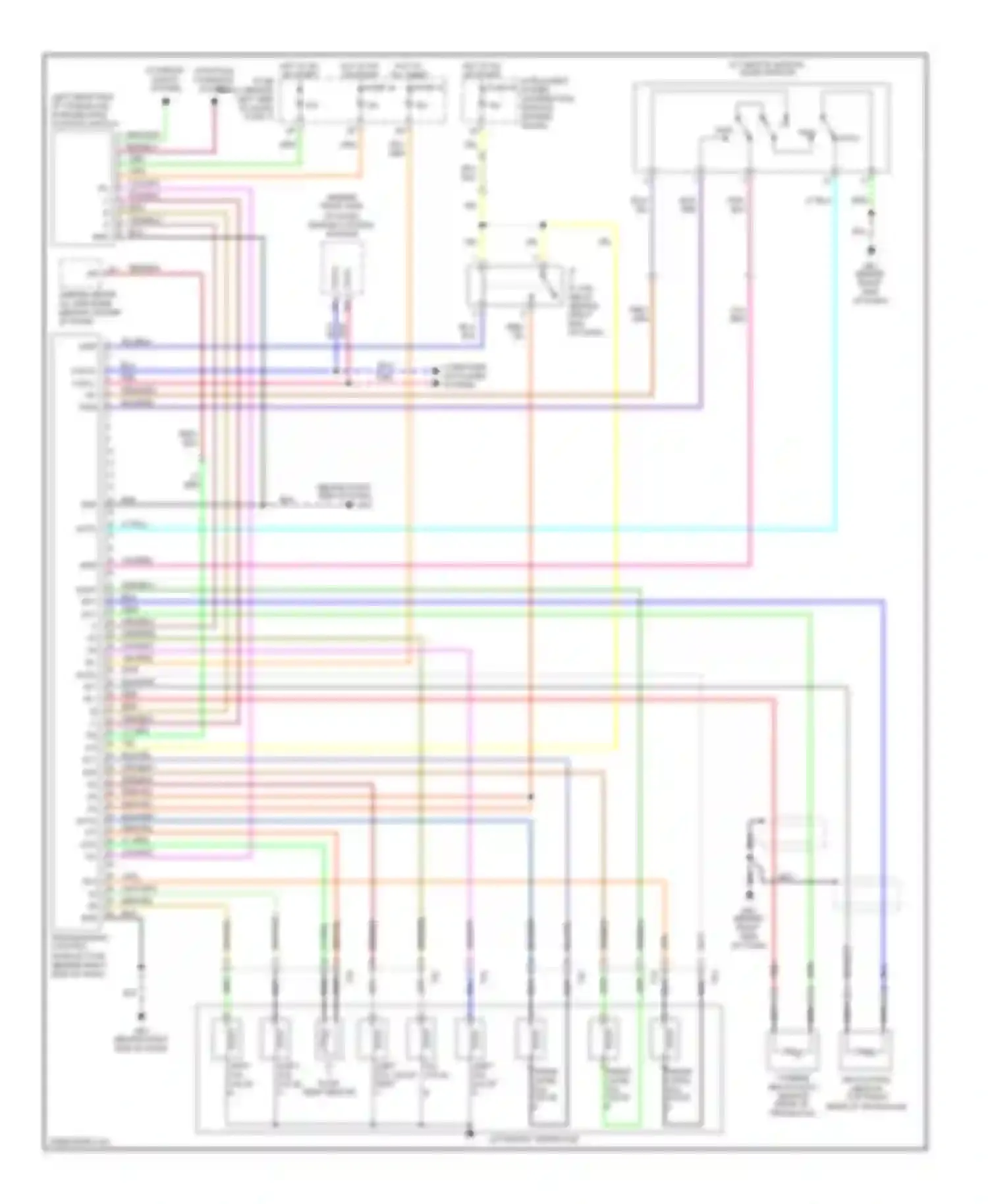Wiring diagram automatic transaxle for Nissan Maxima A34 (2003-2008) (1 of 1)